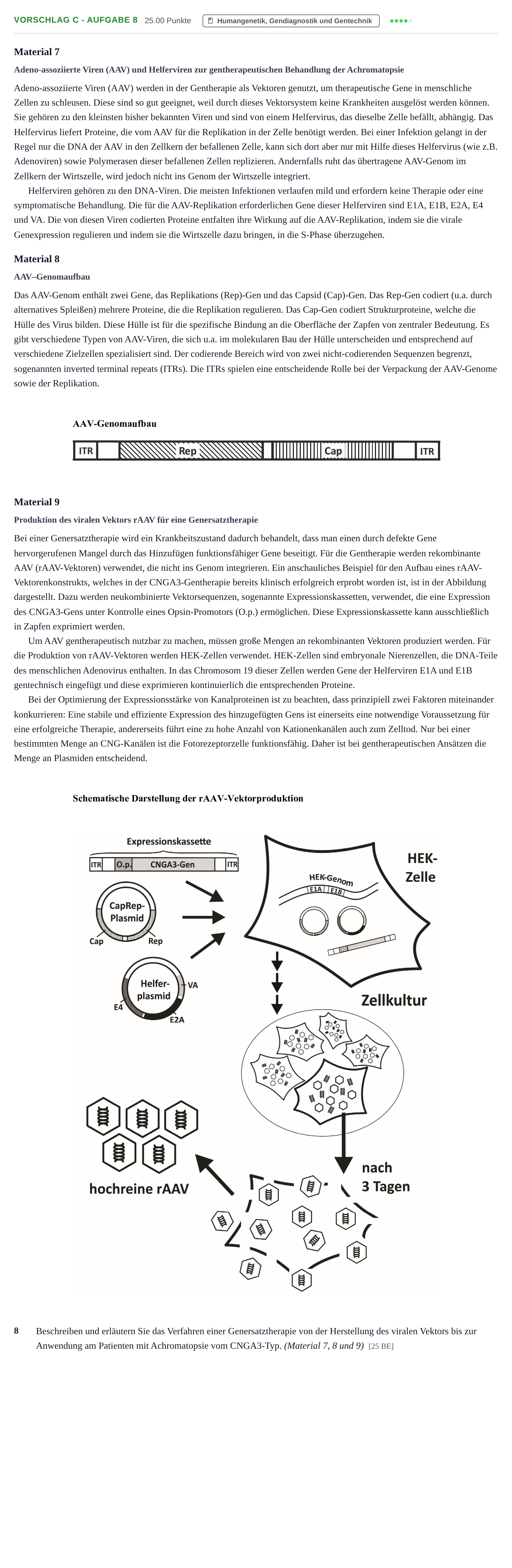 Aufgabenstellung: Aufgabe Vorschlag C - Aufgabe 8 · Abitur Hessen Biologie LK 2021