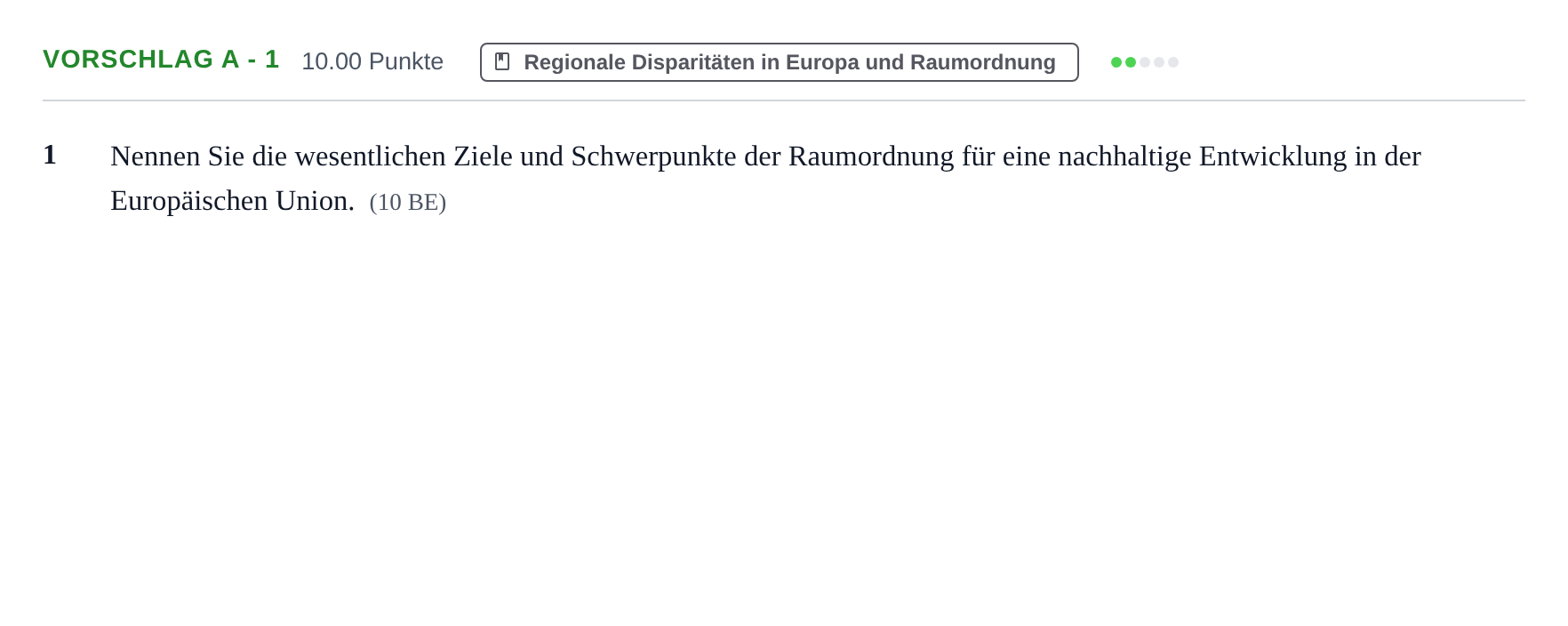 Aufgabenstellung: Aufgabe Vorschlag A - 1 · Abitur Hessen Erdkunde GK 2021