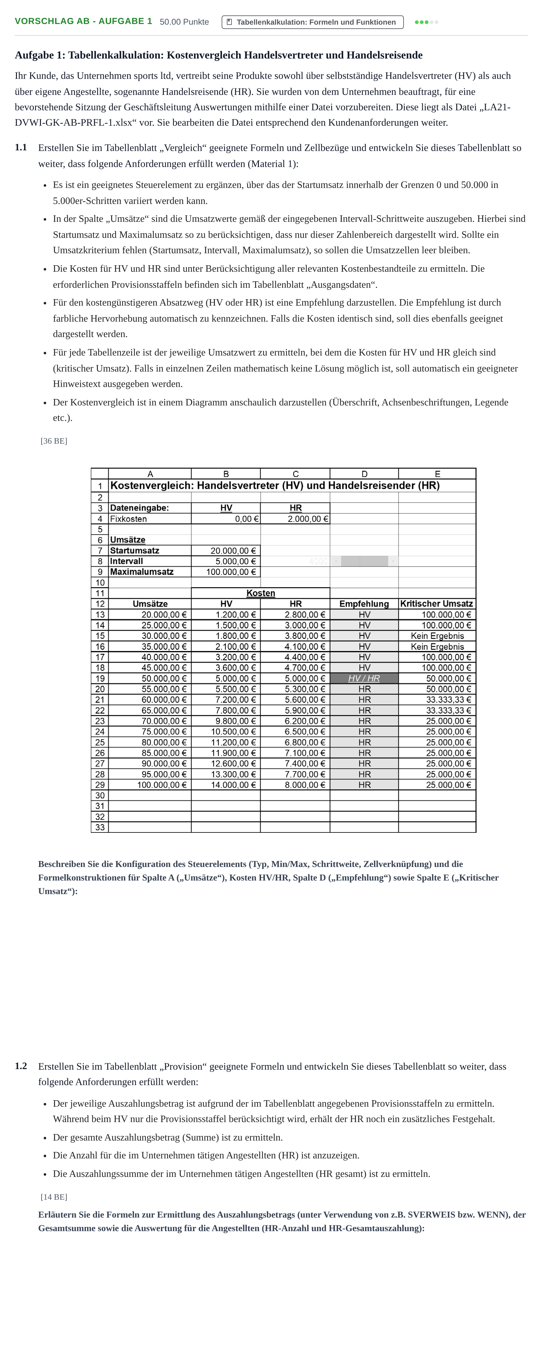 Aufgabenstellung: Aufgabe Vorschlag AB - Aufgabe 1 · Abitur Hessen Datenverarbeitung GK 2021