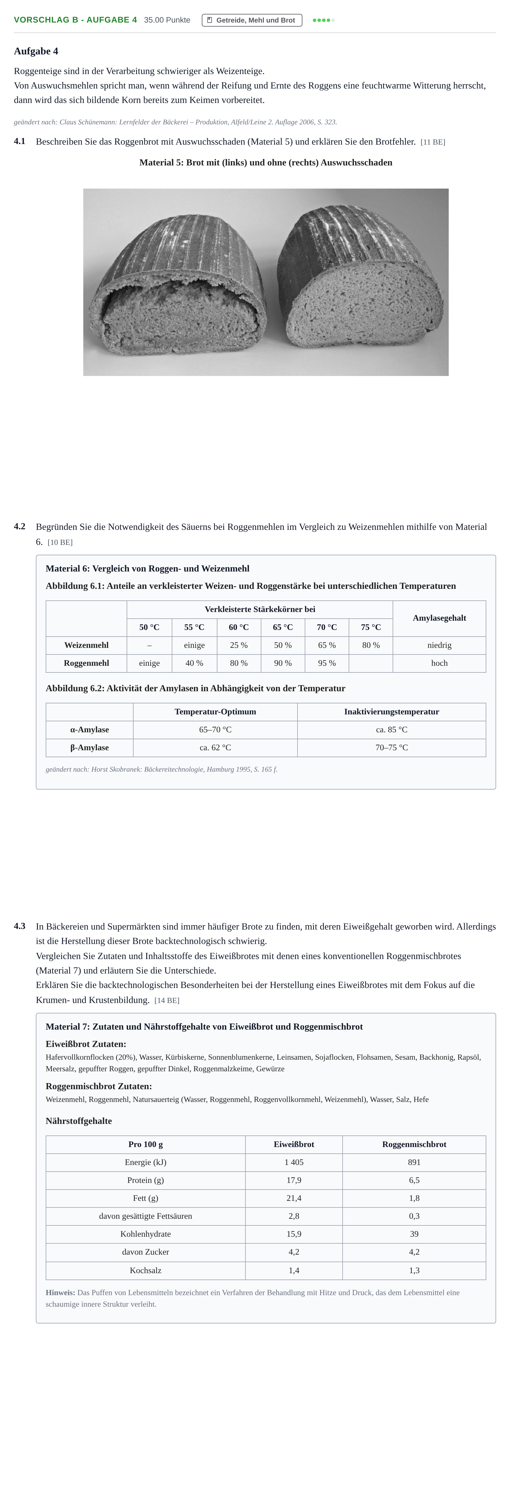 Aufgabenstellung: Aufgabe Vorschlag B - Aufgabe 4 · Abitur Hessen Ernährungslehre LK 2021