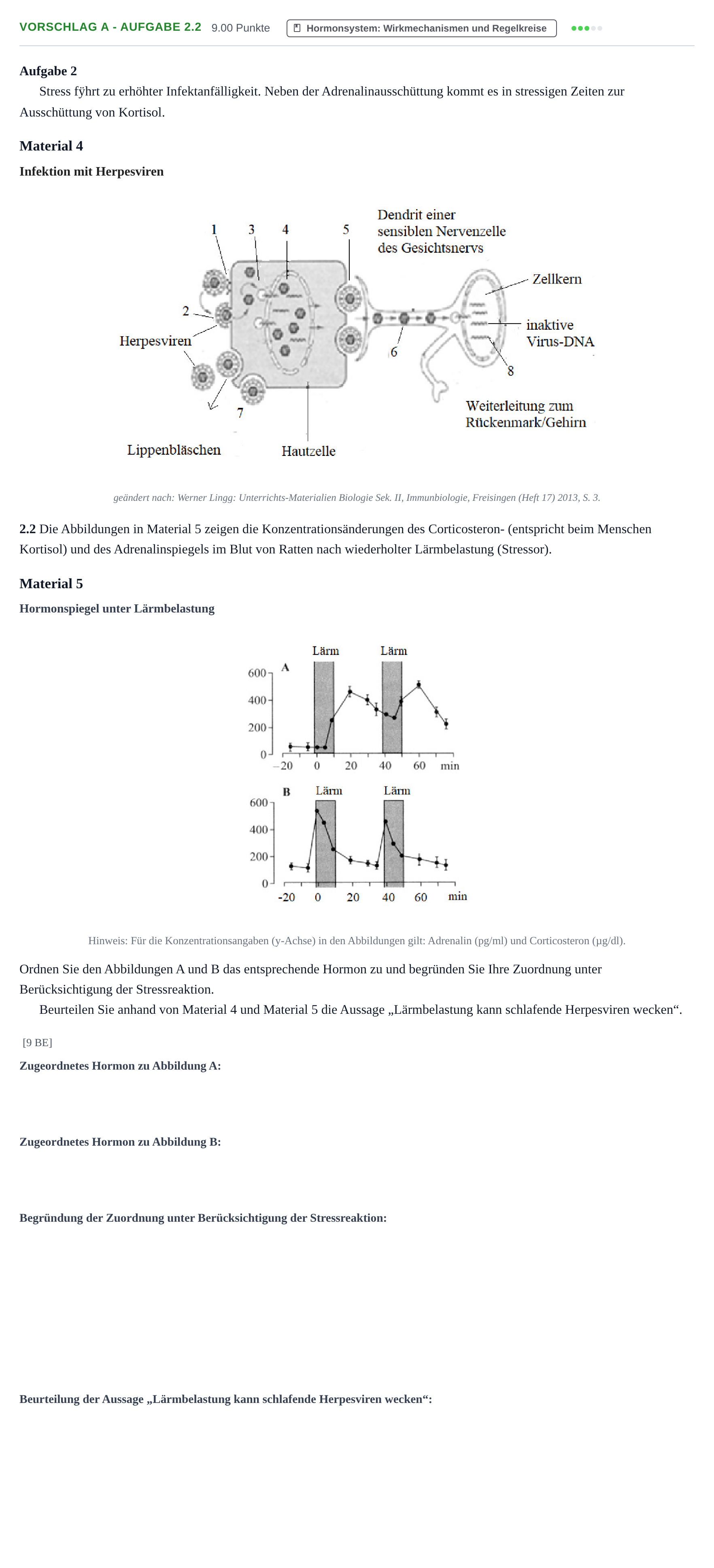 Aufgabenstellung: Aufgabe Vorschlag A - Aufgabe 2.2 · Abitur Hessen Gesundheitslehre LK 2021