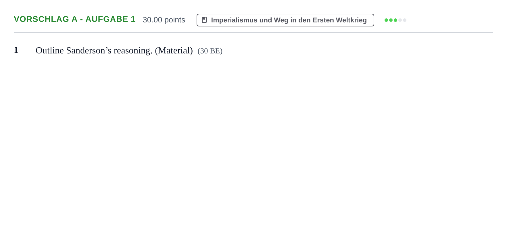 Aufgabenstellung: Aufgabe Vorschlag A - Aufgabe 1 · Abitur Hessen Geschichte GK · bilingual Englisch 2021