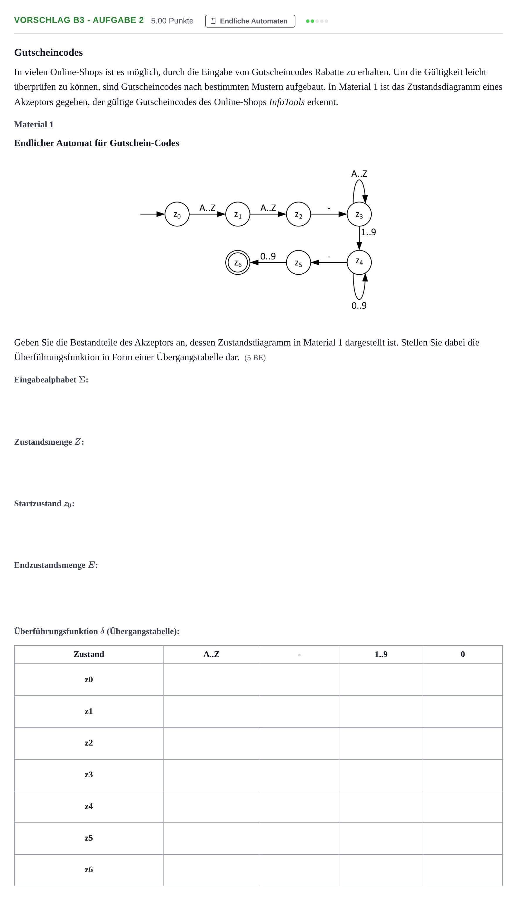 Aufgabenstellung: Aufgabe Vorschlag B3 - Aufgabe 2 · Abitur Hessen Informatik GK 2021