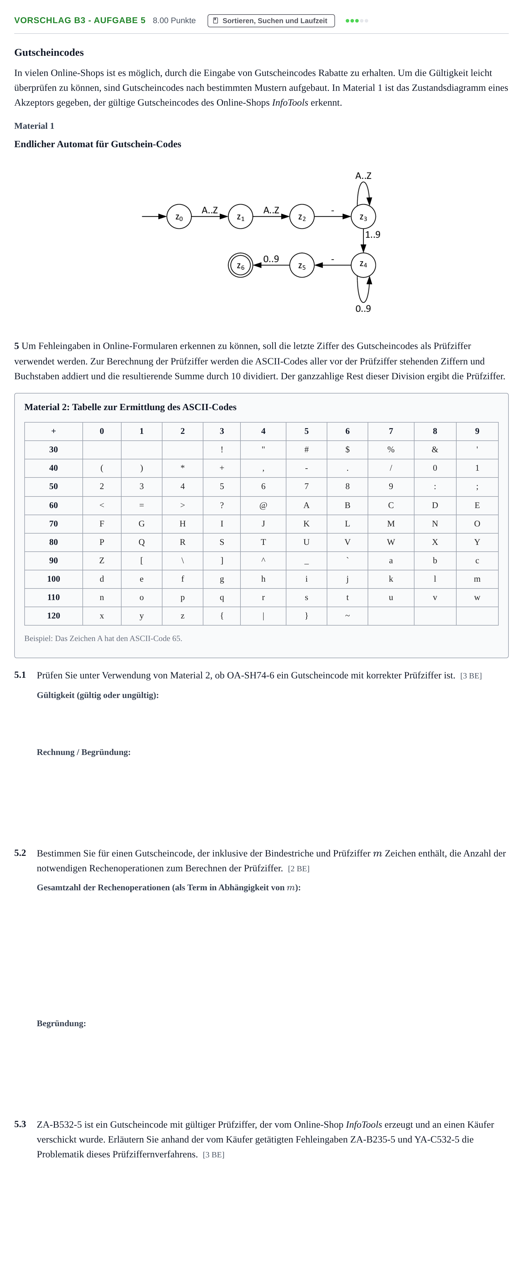 Aufgabenstellung: Aufgabe Vorschlag B3 - Aufgabe 5 · Abitur Hessen Informatik GK 2021