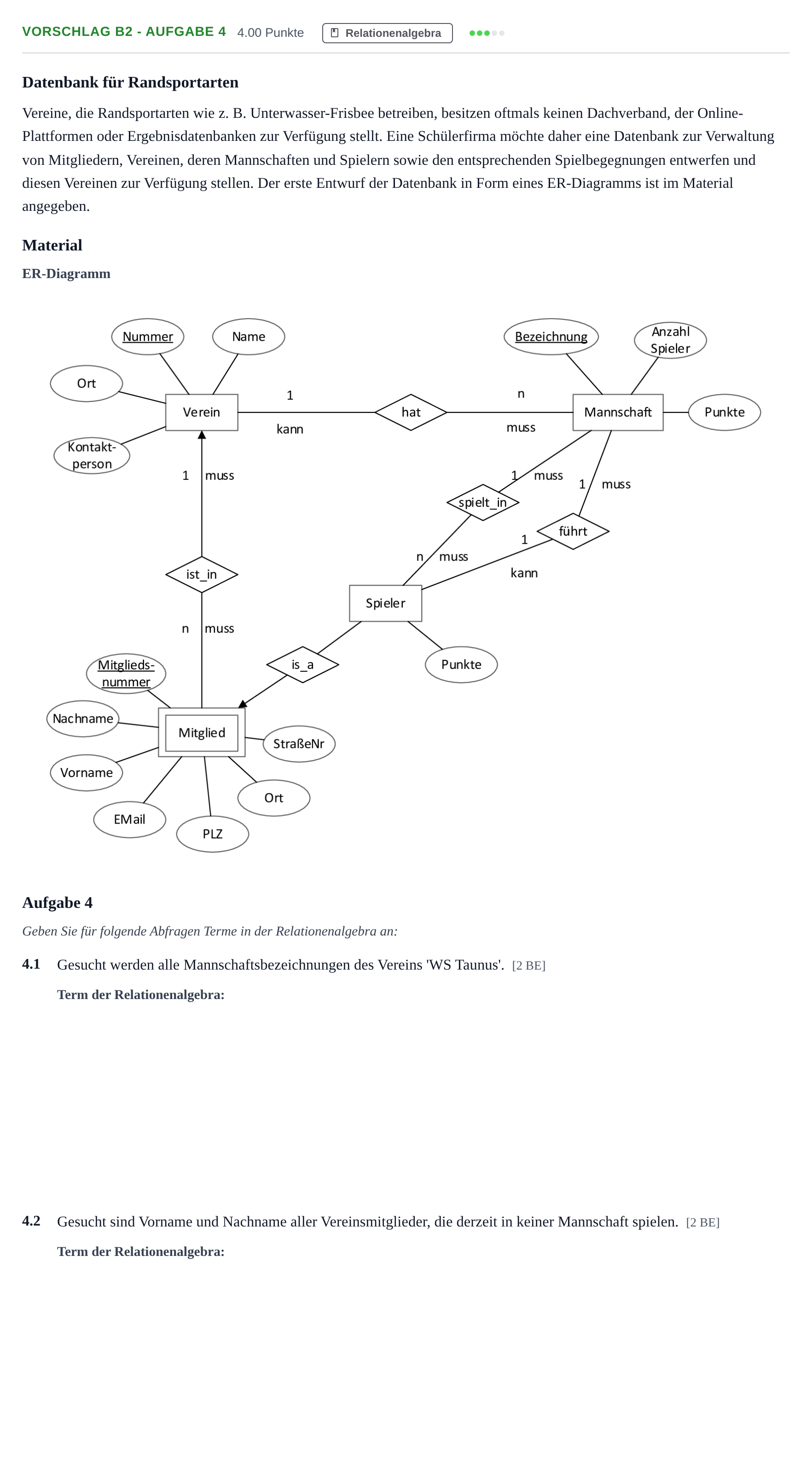 Aufgabenstellung: Aufgabe Vorschlag B2 - Aufgabe 4 · Abitur Hessen Informatik LK 2021