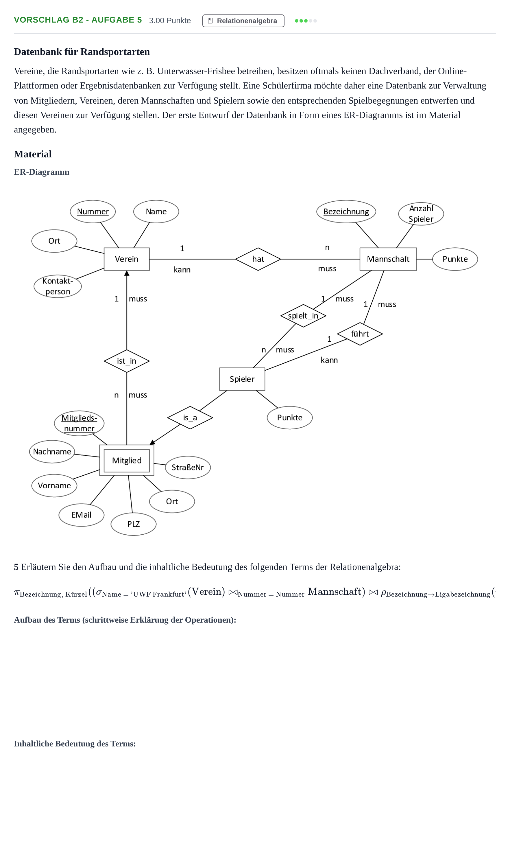 Aufgabenstellung: Aufgabe Vorschlag B2 - Aufgabe 5 · Abitur Hessen Informatik LK 2021