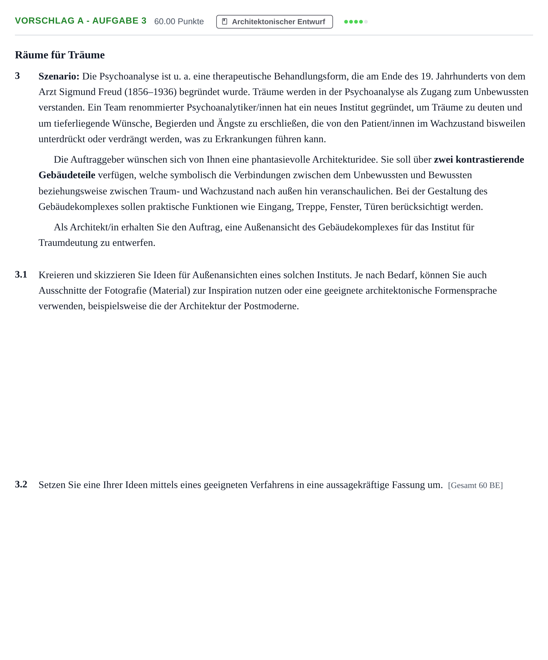 Aufgabenstellung: Aufgabe Vorschlag A - Aufgabe 3 · Abitur Hessen Kunst LK 2021