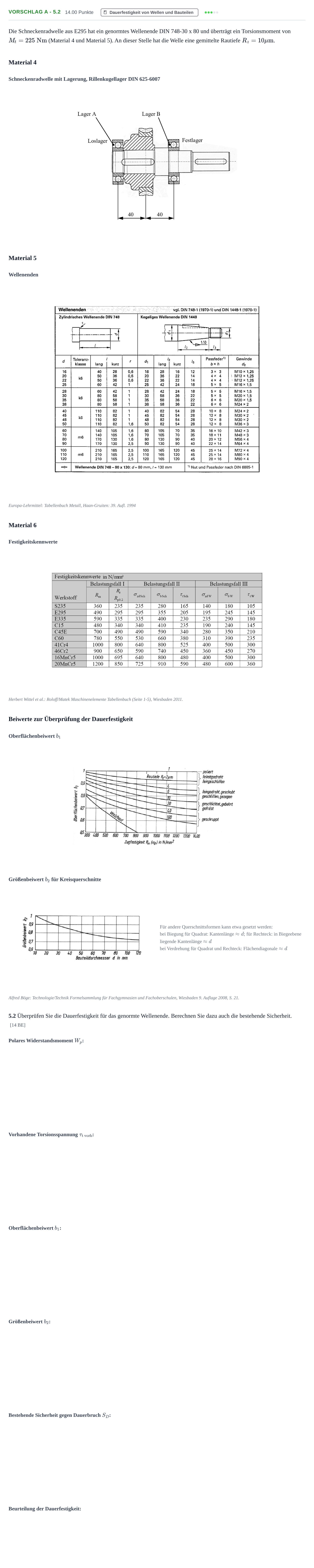Aufgabenstellung: Aufgabe Vorschlag A - 5.2 · Abitur Hessen Maschinenbautechnik LK 2021