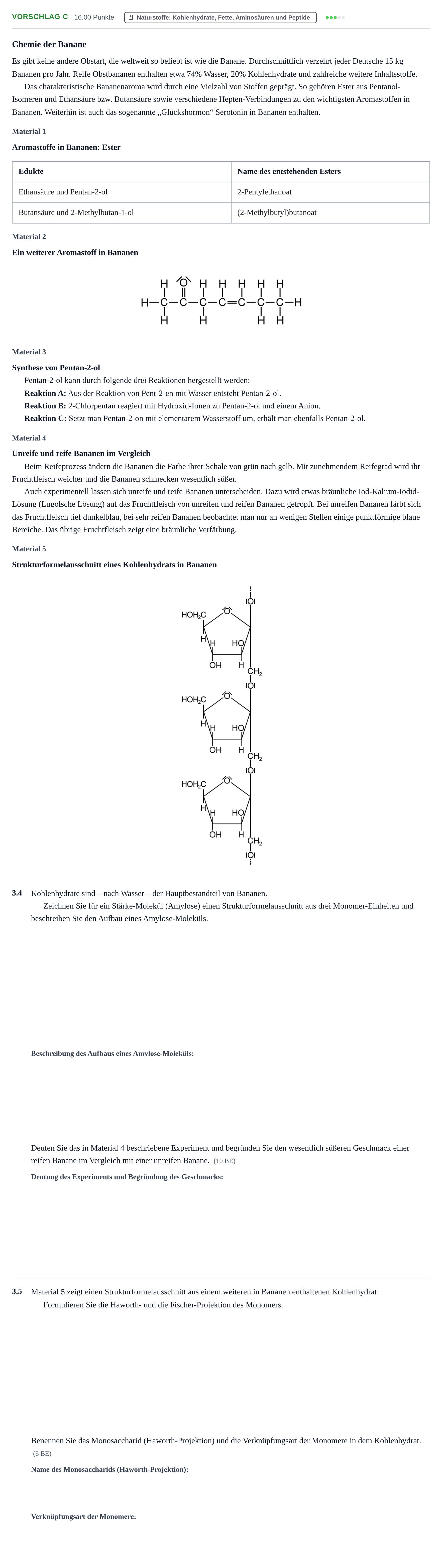 Aufgabenstellung: Aufgabe Vorschlag C - Naturstoffe: Kohlenhydrate, Fette,… · Abitur Hessen Chemie GK 2022