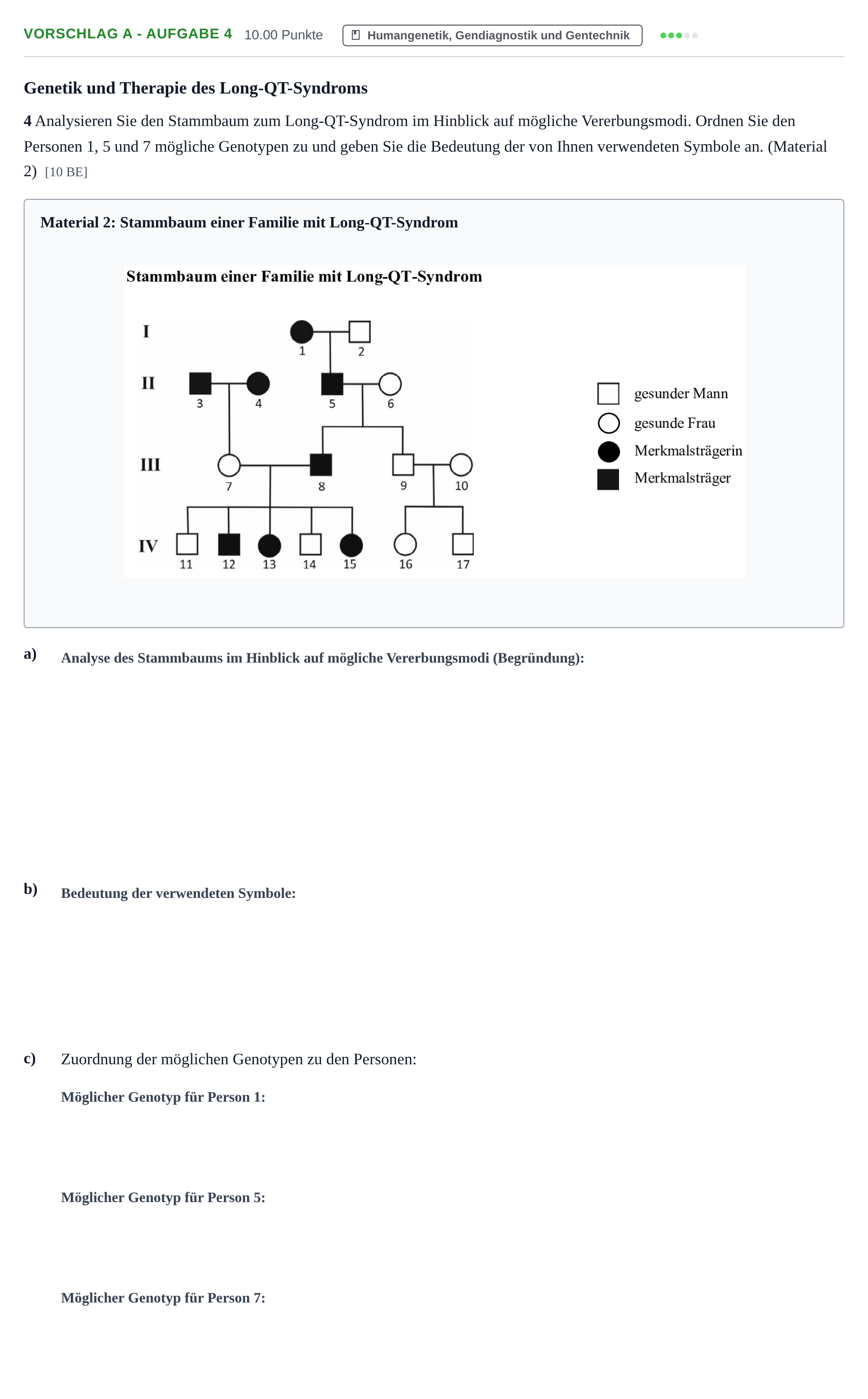 Aufgabenstellung: Aufgabe Vorschlag A - Aufgabe 4 · Abitur Hessen Biologie GK 2022