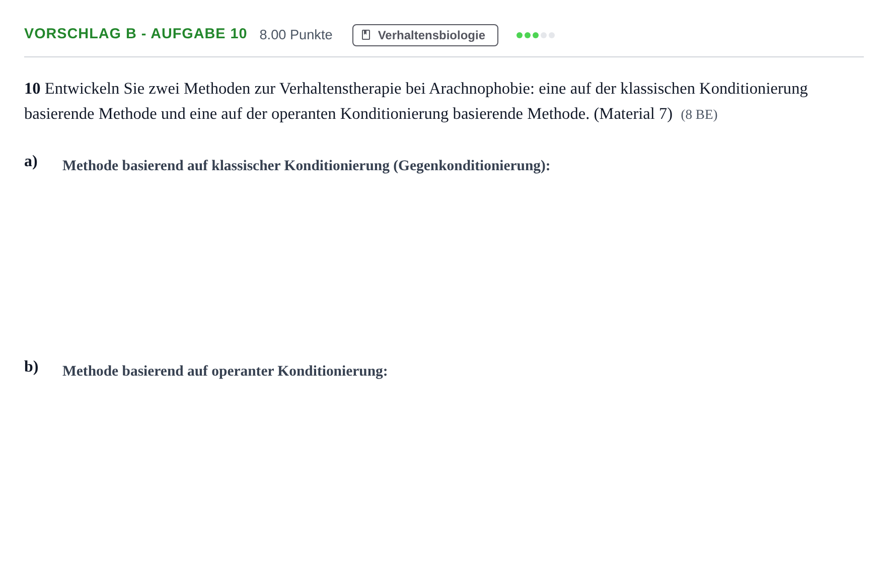 Aufgabenstellung: Aufgabe Vorschlag B - Aufgabe 10 · Abitur Hessen Biologie GK 2022