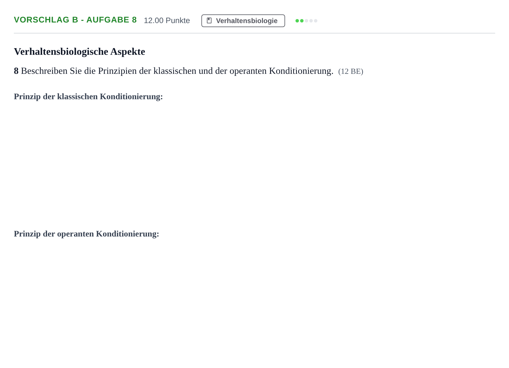 Aufgabenstellung: Aufgabe Vorschlag B - Aufgabe 8 · Abitur Hessen Biologie GK 2022