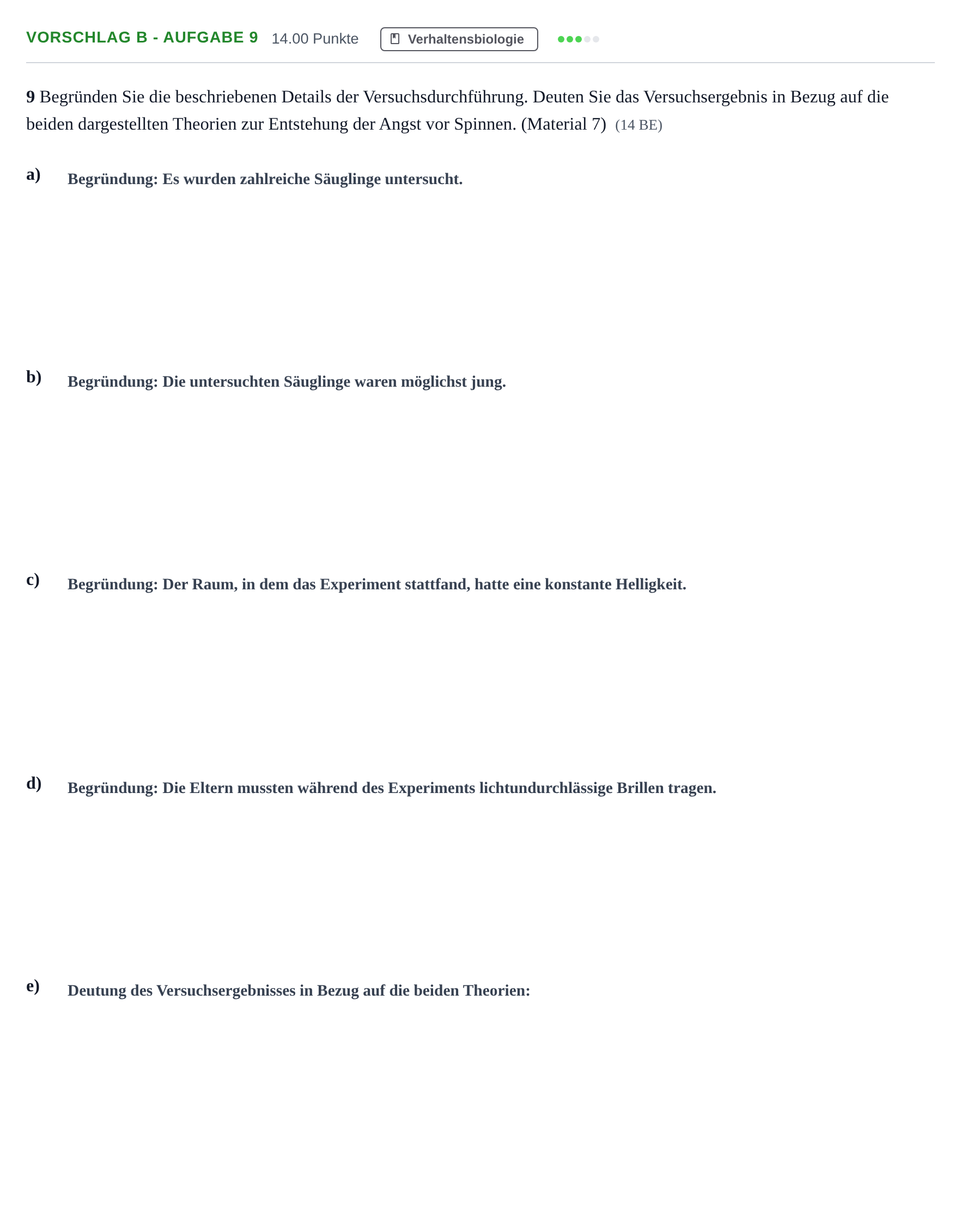 Aufgabenstellung: Aufgabe Vorschlag B - Aufgabe 9 · Abitur Hessen Biologie GK 2022