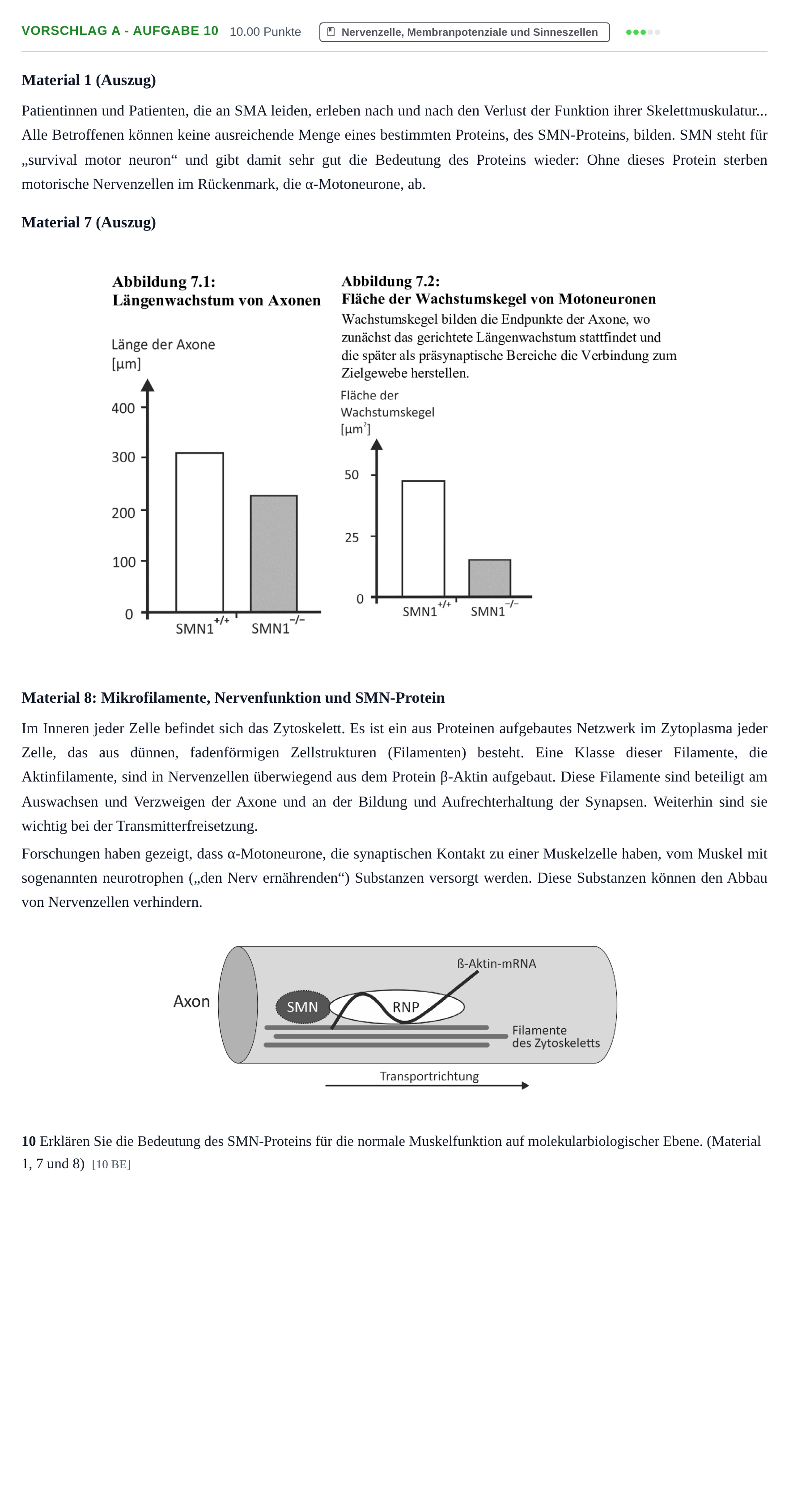 Aufgabenstellung: Aufgabe Vorschlag A - Aufgabe 10 · Abitur Hessen Biologie LK 2022