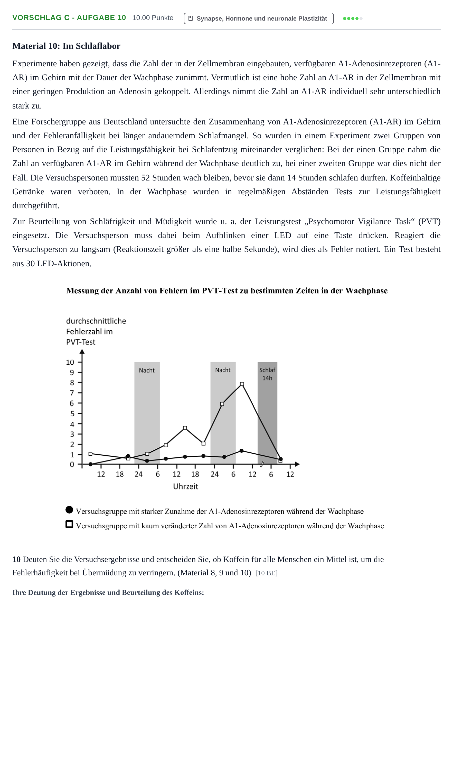 Aufgabenstellung: Aufgabe Vorschlag C - Aufgabe 10 · Abitur Hessen Biologie LK 2022