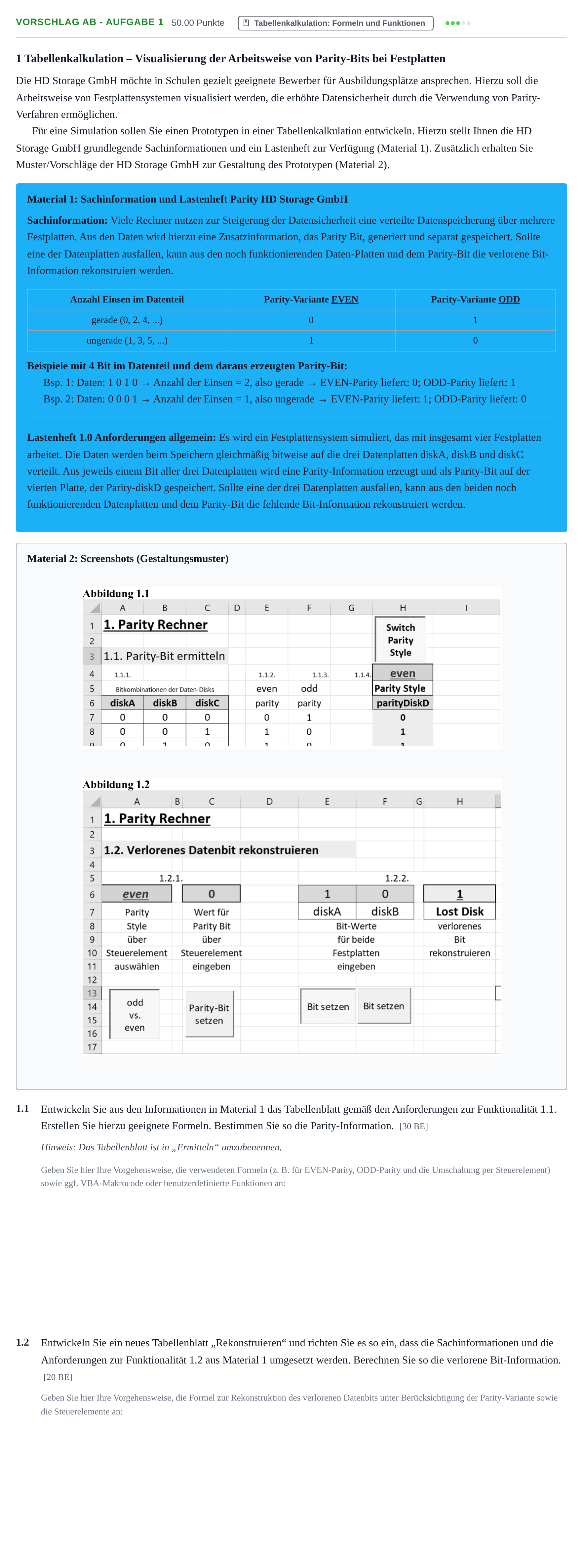 Aufgabenstellung: Aufgabe Vorschlag AB - Aufgabe 1 · Abitur Hessen Datenverarbeitung GK 2022