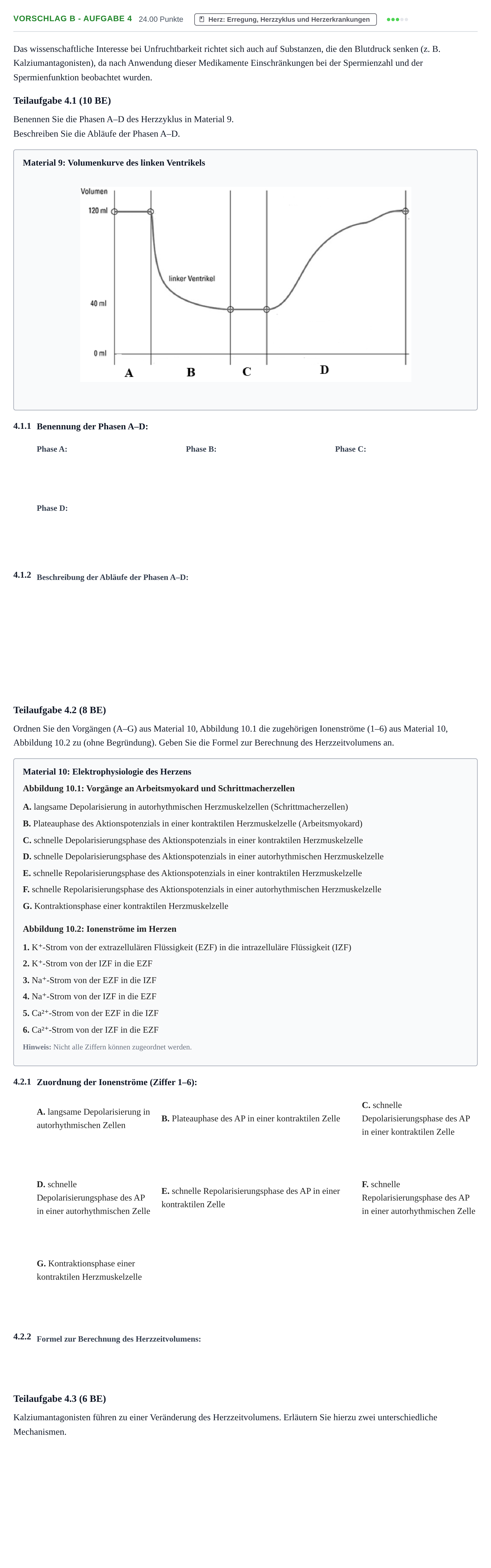 Aufgabenstellung: Aufgabe Vorschlag B - Aufgabe 4 · Abitur Hessen Gesundheitslehre LK 2022