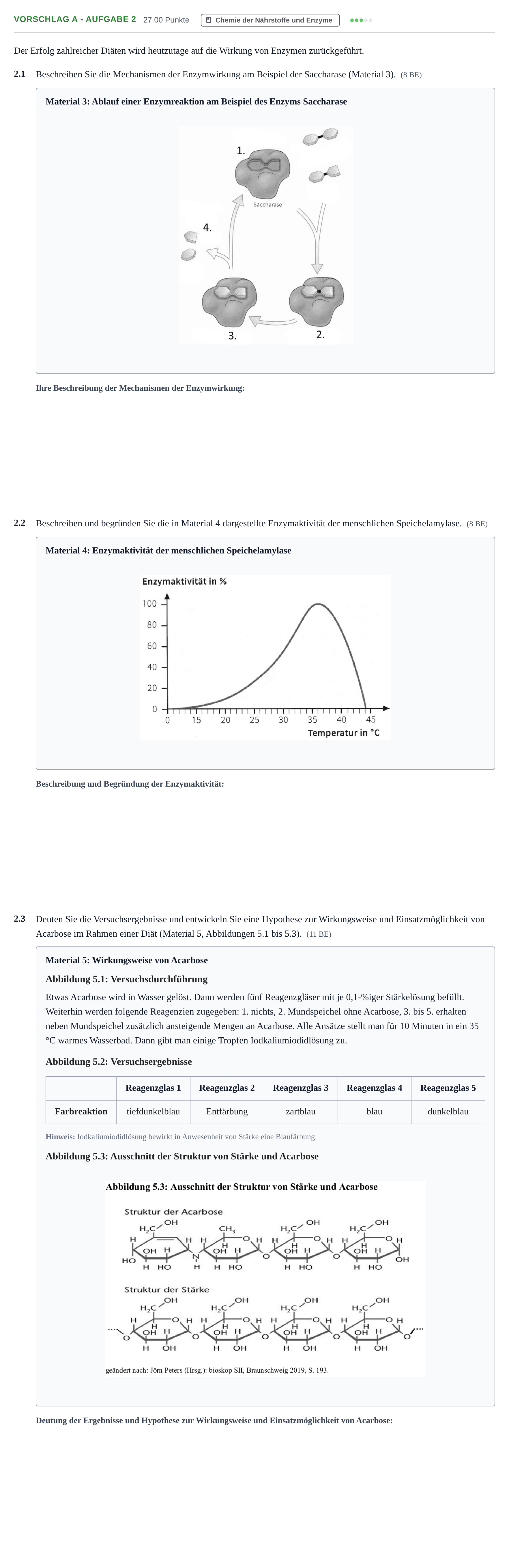 Aufgabenstellung: Aufgabe Vorschlag A - Aufgabe 2 · Abitur Hessen Ernährungslehre LK 2022