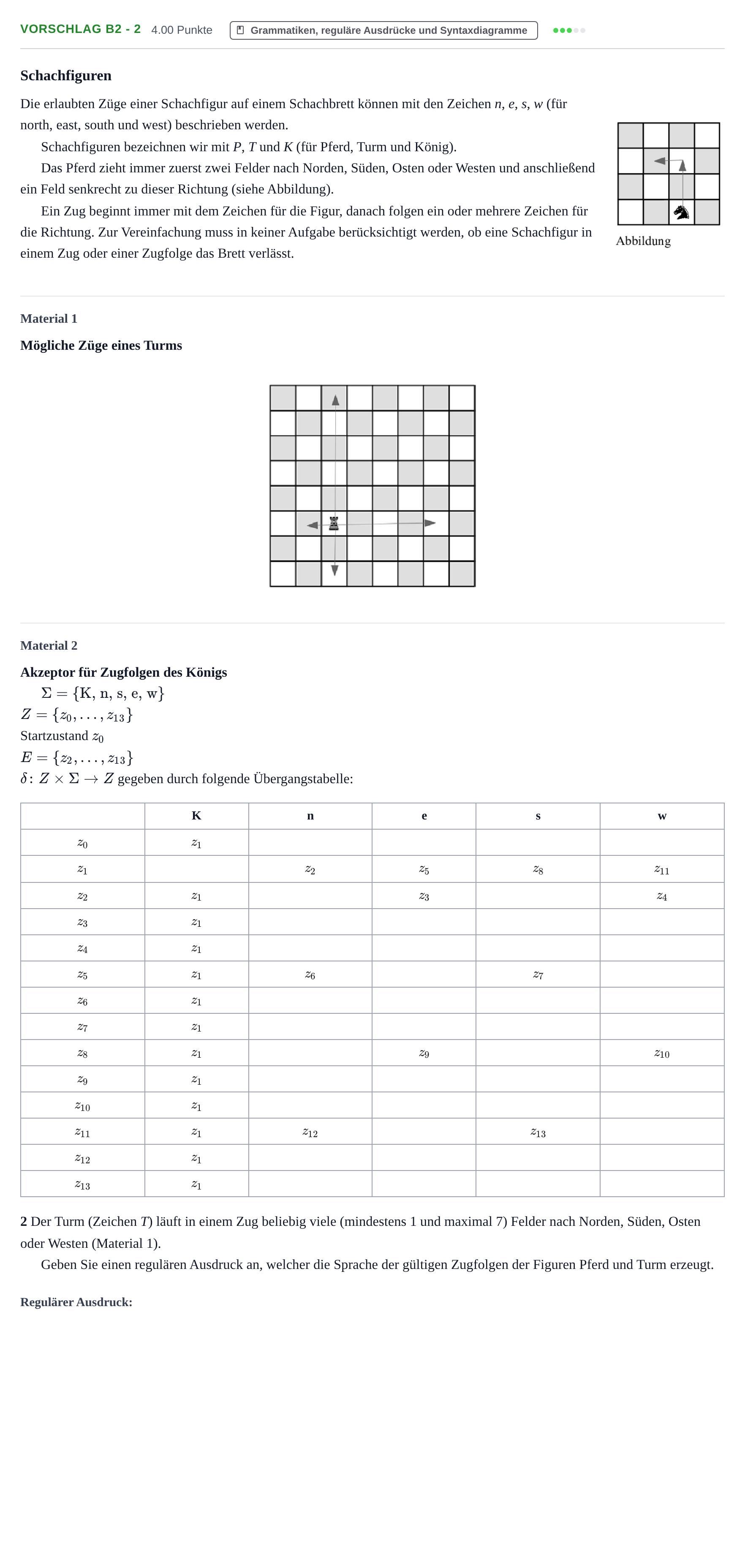 Aufgabenstellung: Aufgabe Vorschlag B2 - 2 · Abitur Hessen Informatik GK 2022
