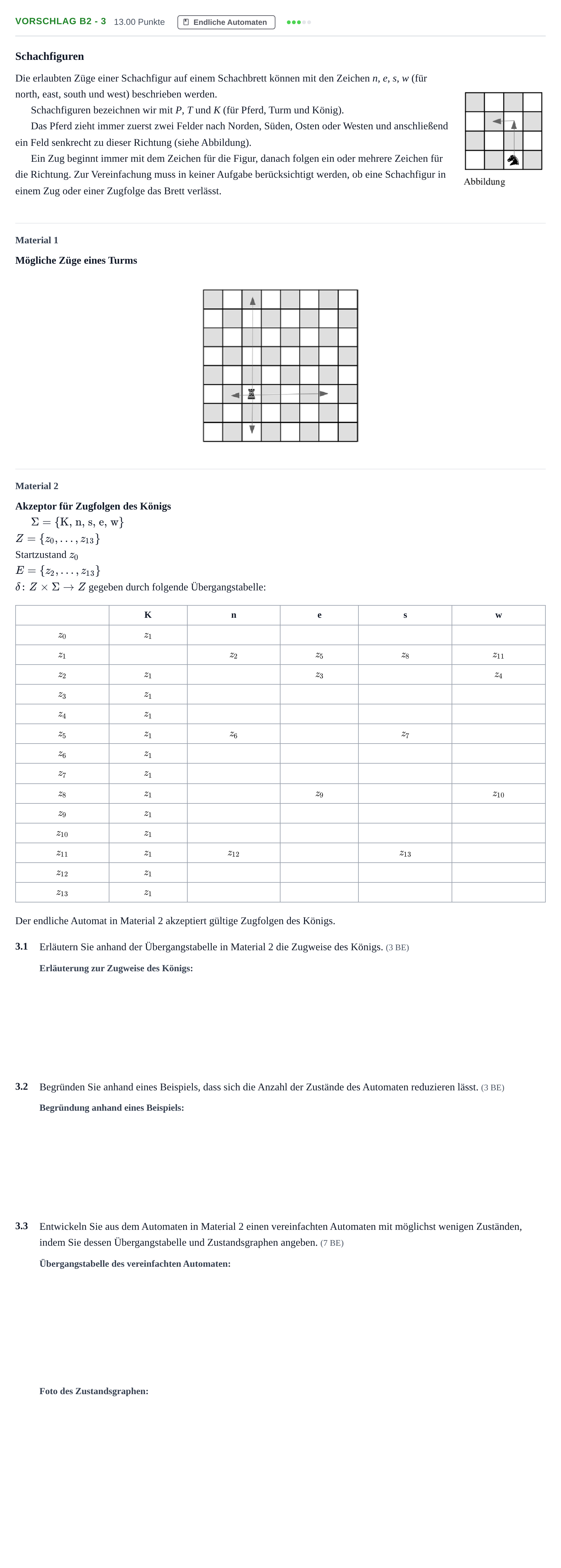 Aufgabenstellung: Aufgabe Vorschlag B2 - 3 · Abitur Hessen Informatik GK 2022