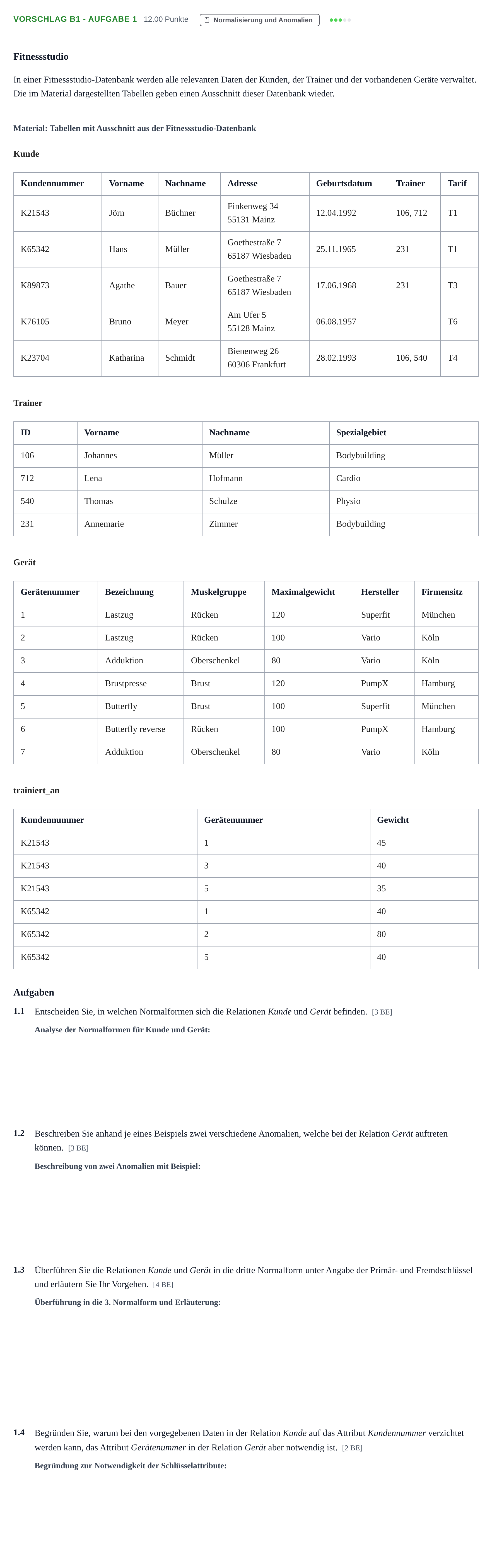 Aufgabenstellung: Aufgabe Vorschlag B1 - Aufgabe 1 · Abitur Hessen Informatik LK 2022