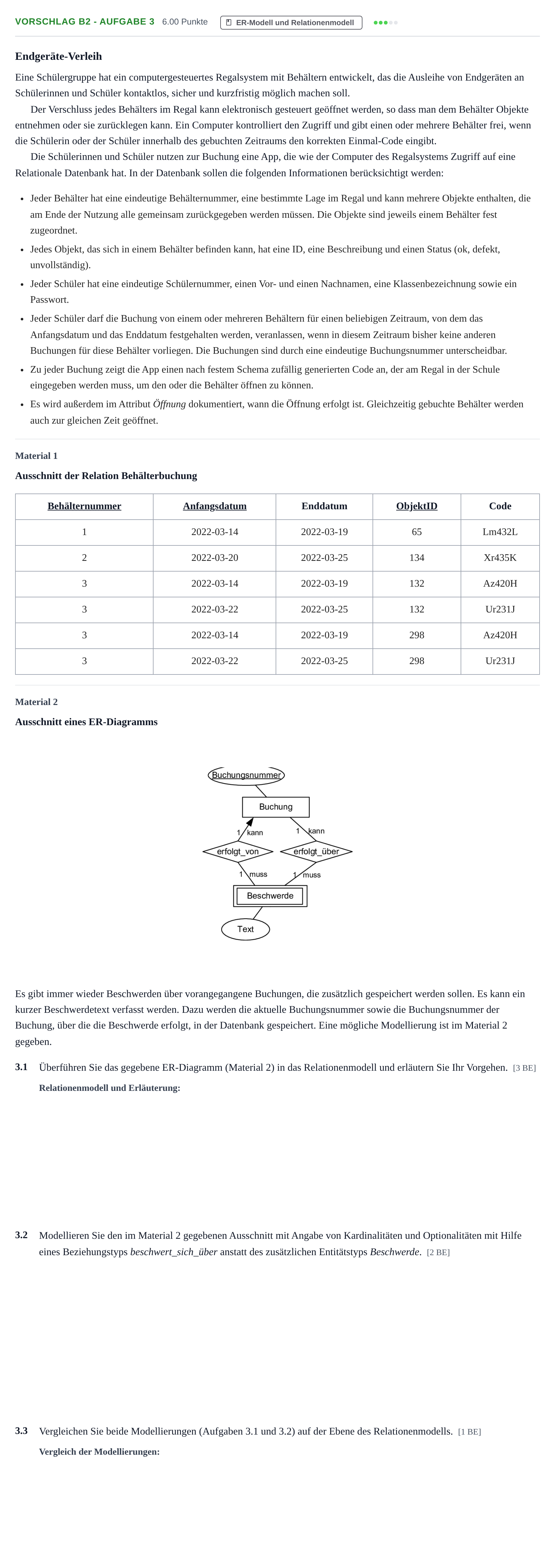 Aufgabenstellung: Aufgabe Vorschlag B2 - Aufgabe 3 · Abitur Hessen Informatik LK 2022