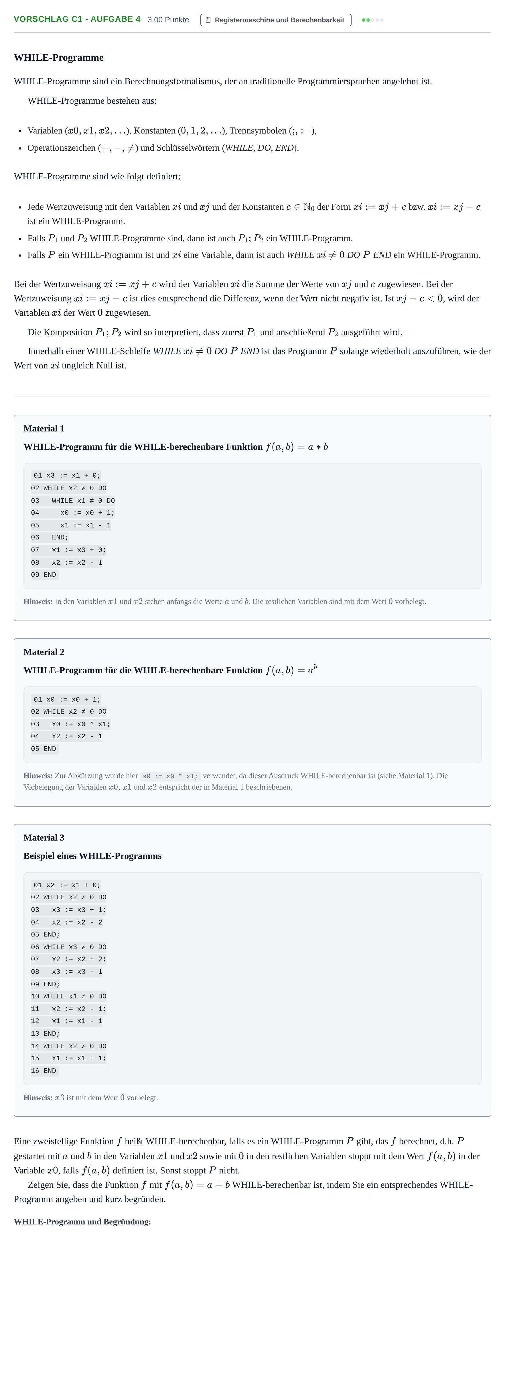 Aufgabenstellung: Aufgabe Vorschlag C1 - Aufgabe 4 · Abitur Hessen Informatik LK 2022