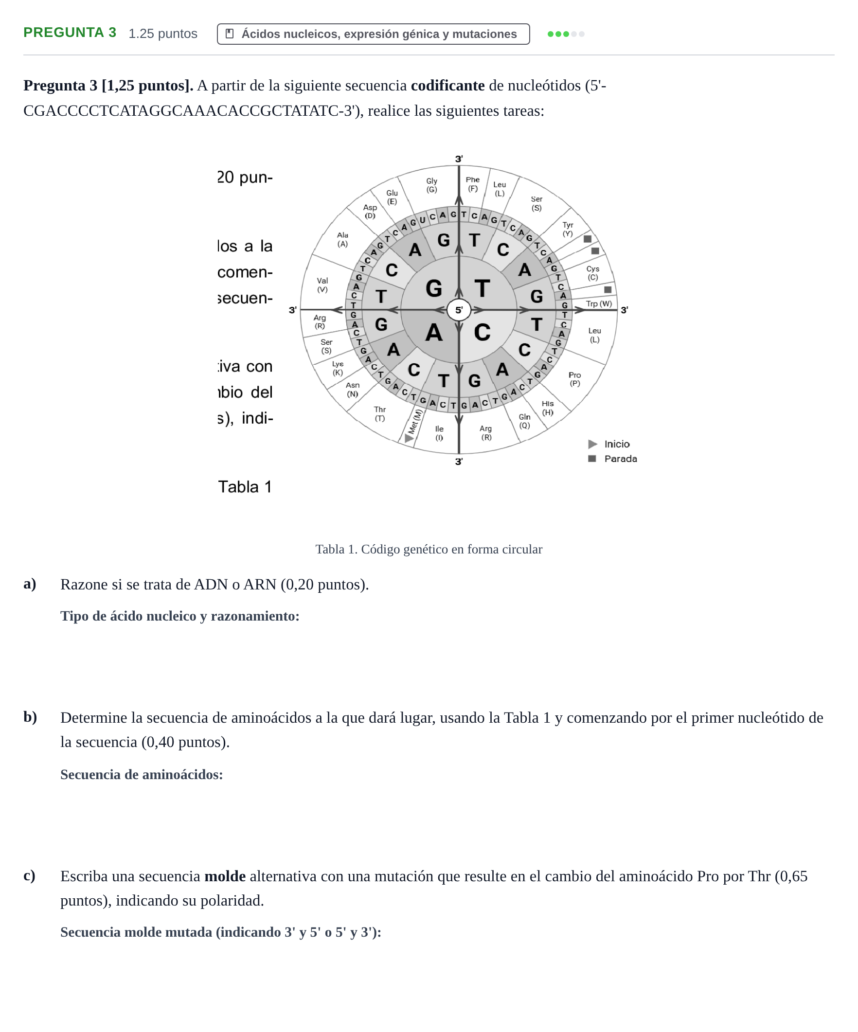 Enunciado: Pregunta 3 · Biología PAU Cantabria Ordinaria 2026
