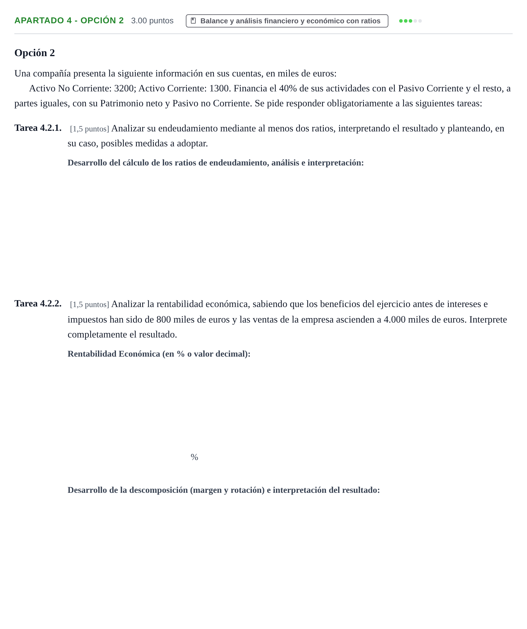 Enunciado: Apartado 4 - Opción 2 · Empresa y Diseño de Modelos de Negocio PAU Cantabria Ordinaria 2026