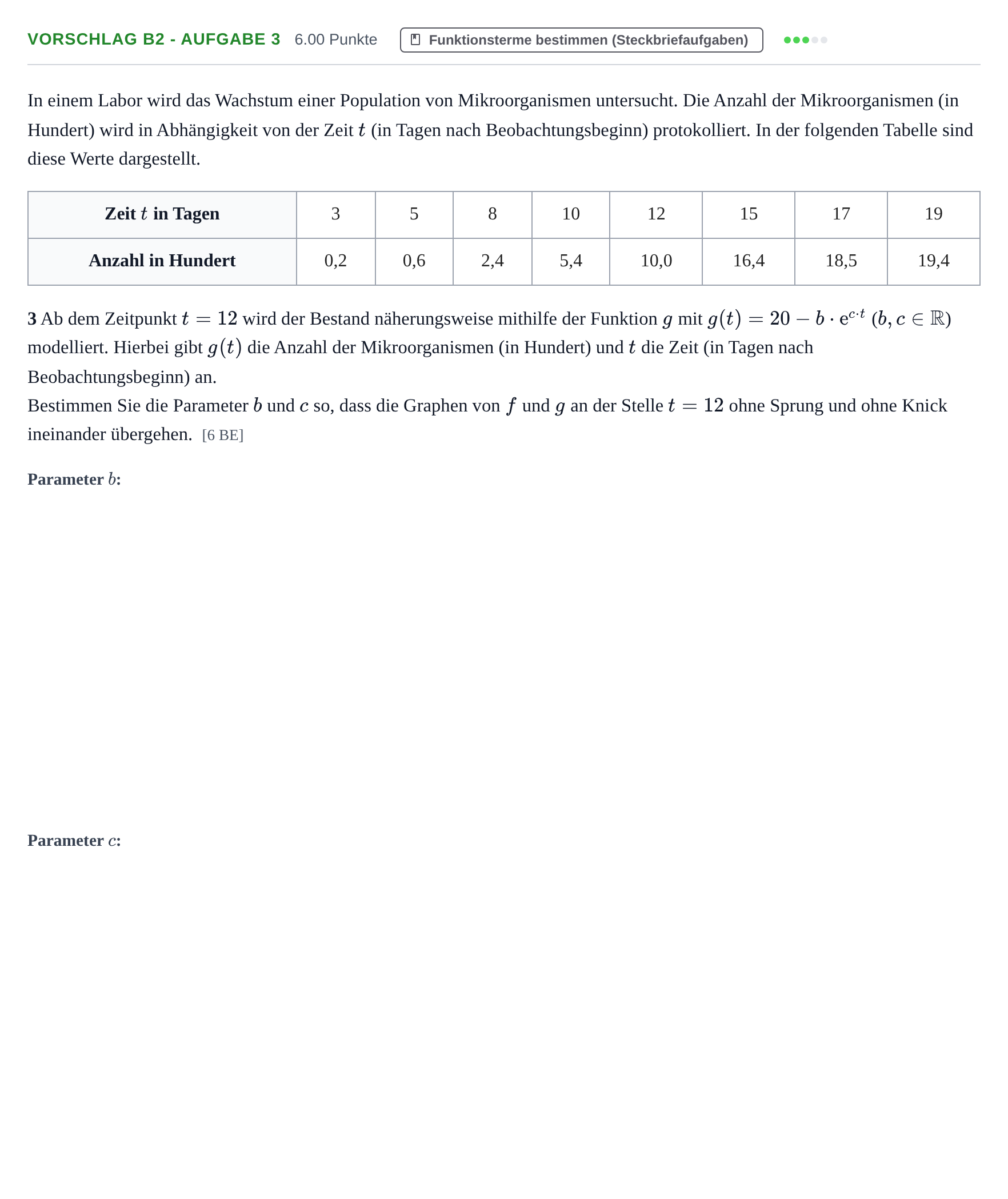 Aufgabenstellung: Aufgabe Vorschlag B2 - Aufgabe 3 · Abitur Hessen Mathematik GK · CAS 2022