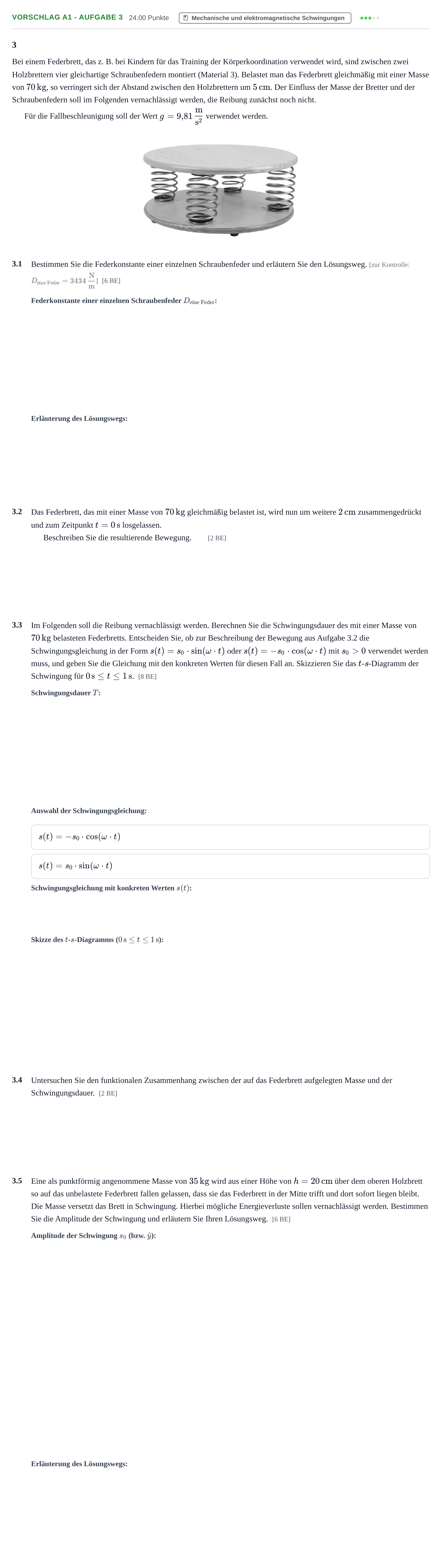 Aufgabenstellung: Aufgabe Vorschlag A1 - Aufgabe 3 · Abitur Hessen Physik GK 2022