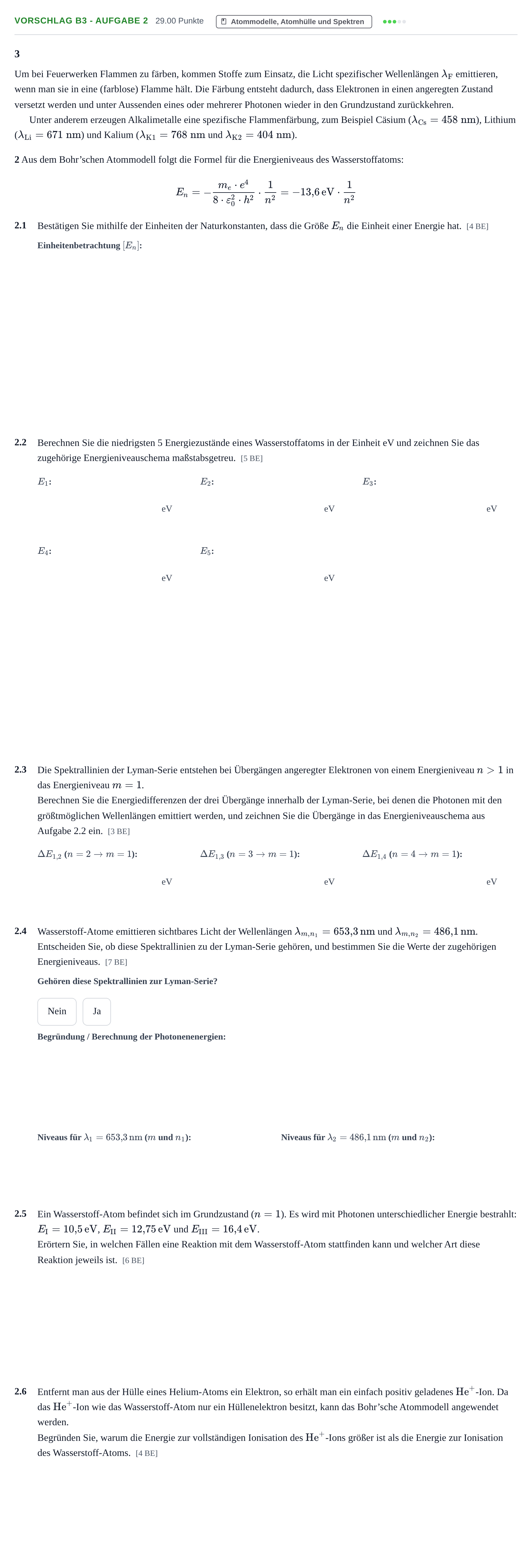 Aufgabenstellung: Aufgabe Vorschlag B3 - Aufgabe 2 · Abitur Hessen Physik GK 2022