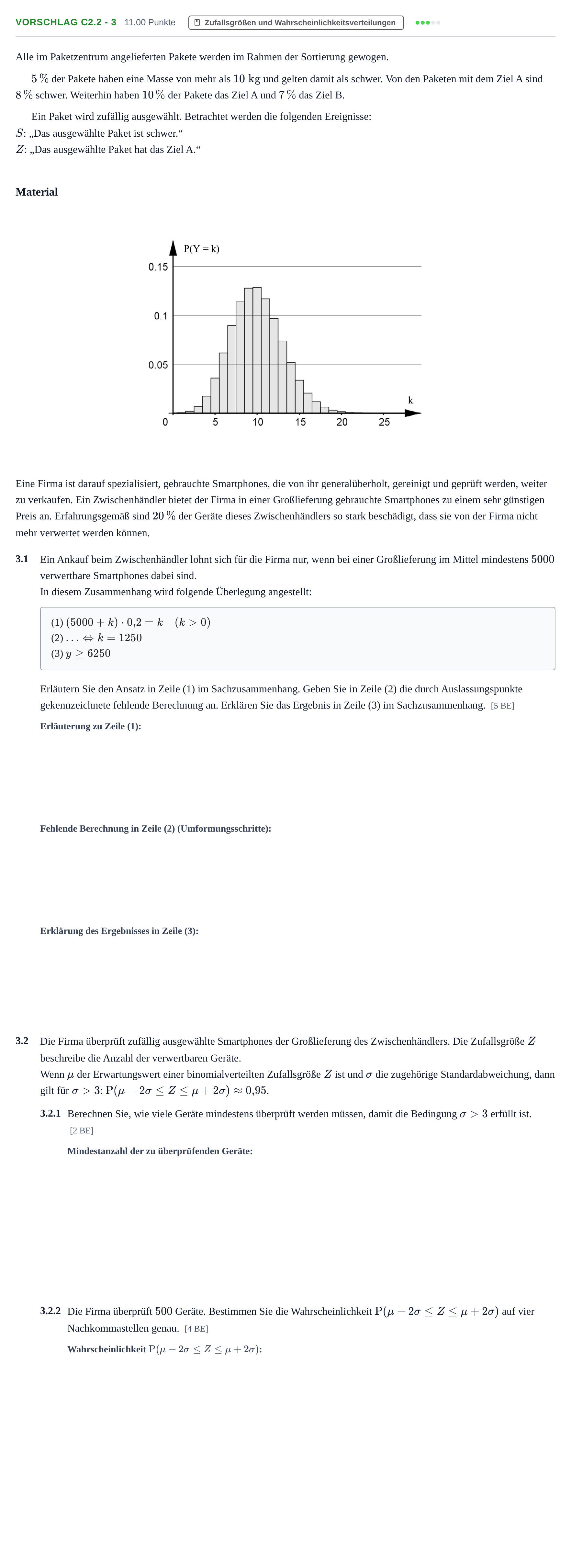 Aufgabenstellung: Aufgabe Vorschlag C2.2 - 3 · Abitur Hessen Mathematik GK · WTR 2022