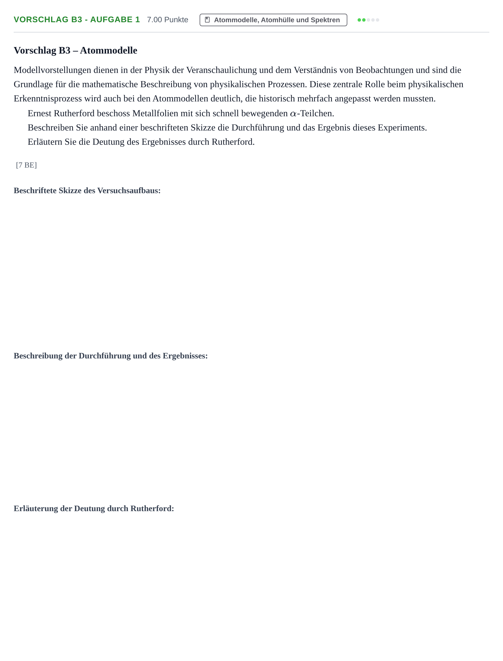 Aufgabenstellung: Aufgabe Vorschlag B3 - Aufgabe 1 · Abitur Hessen Physik LK 2022