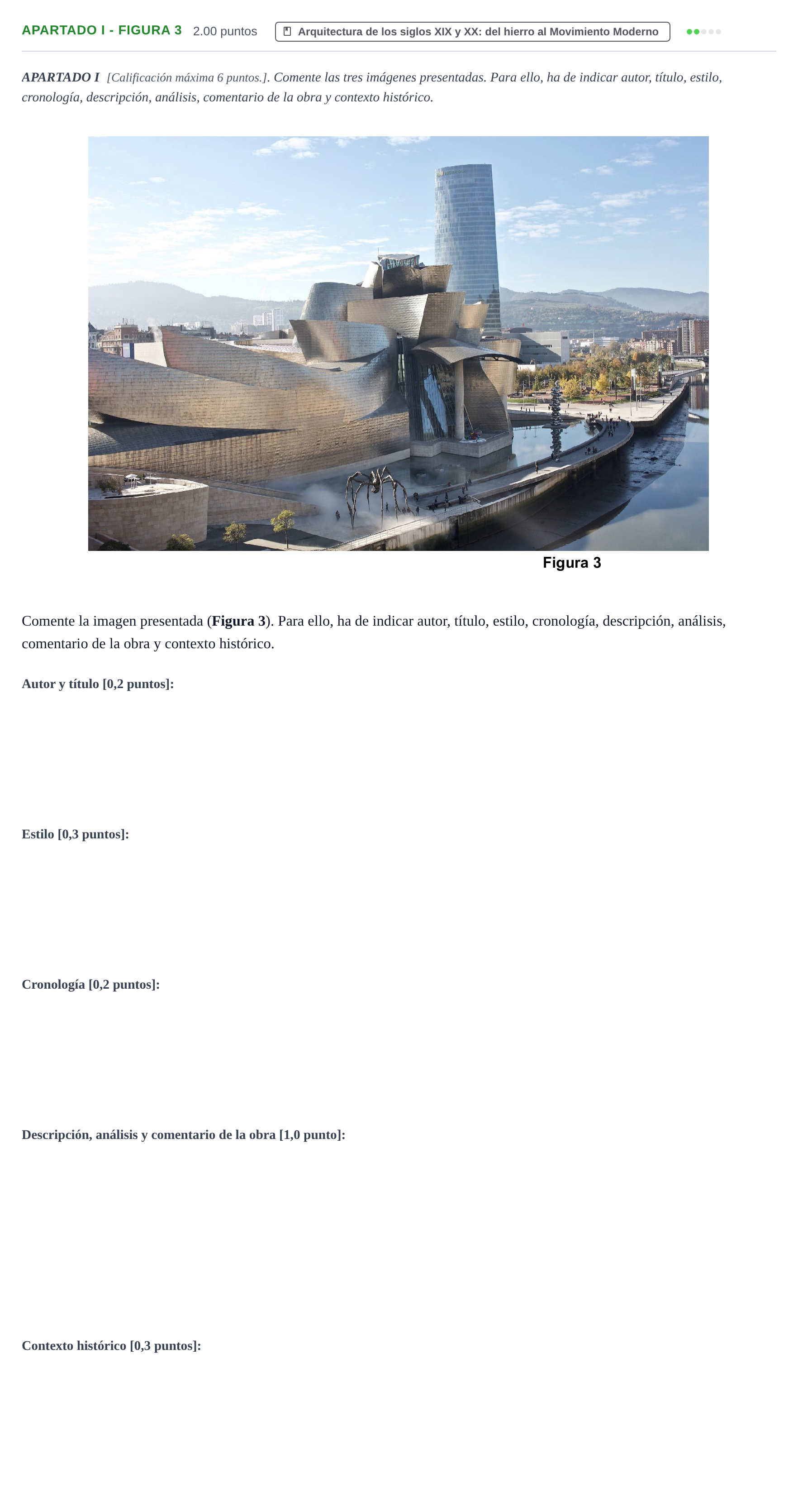 Enunciado: Apartado I - Figura 3 · Historia del Arte PAU Cantabria Extraordinaria 2026