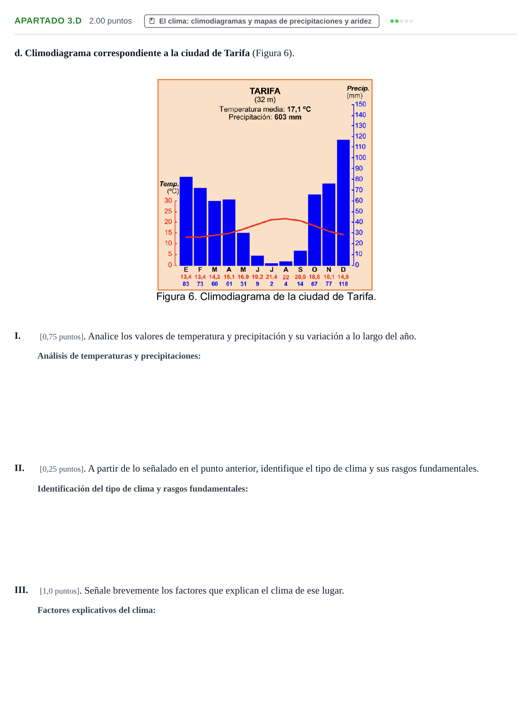 Enunciado: Apartado 3.d · Geografía PAU Cantabria Ordinaria 2026