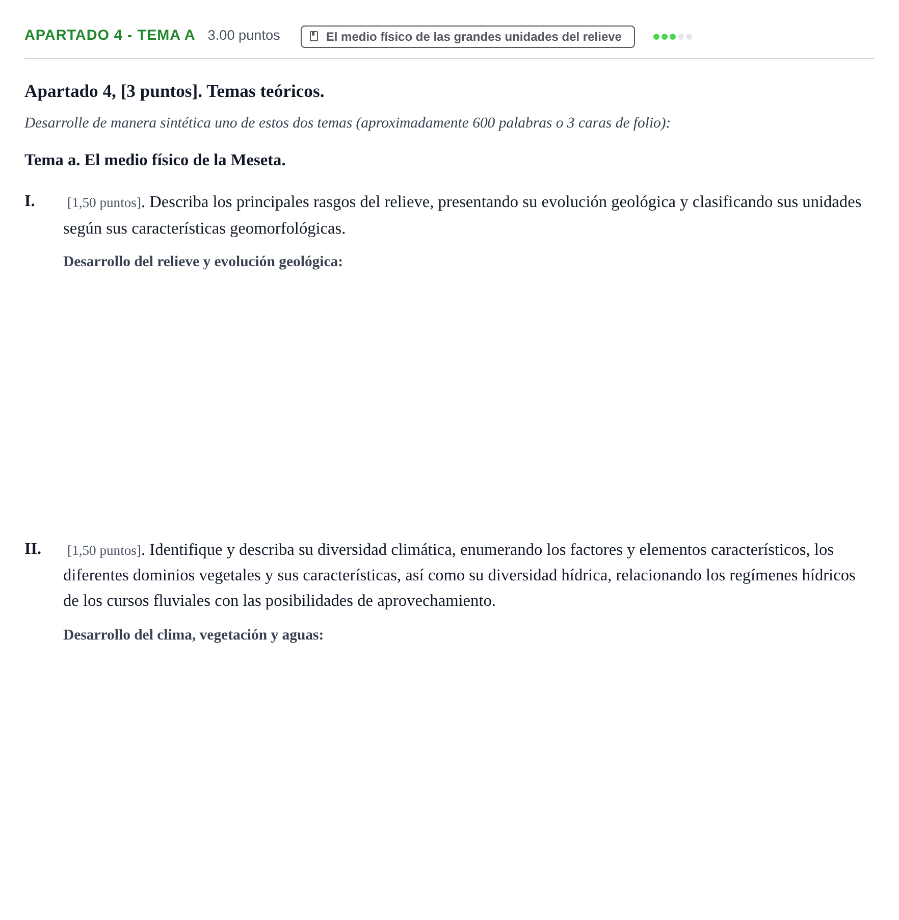 Enunciado: Apartado 4 - Tema a · Geografía PAU Cantabria Ordinaria 2026