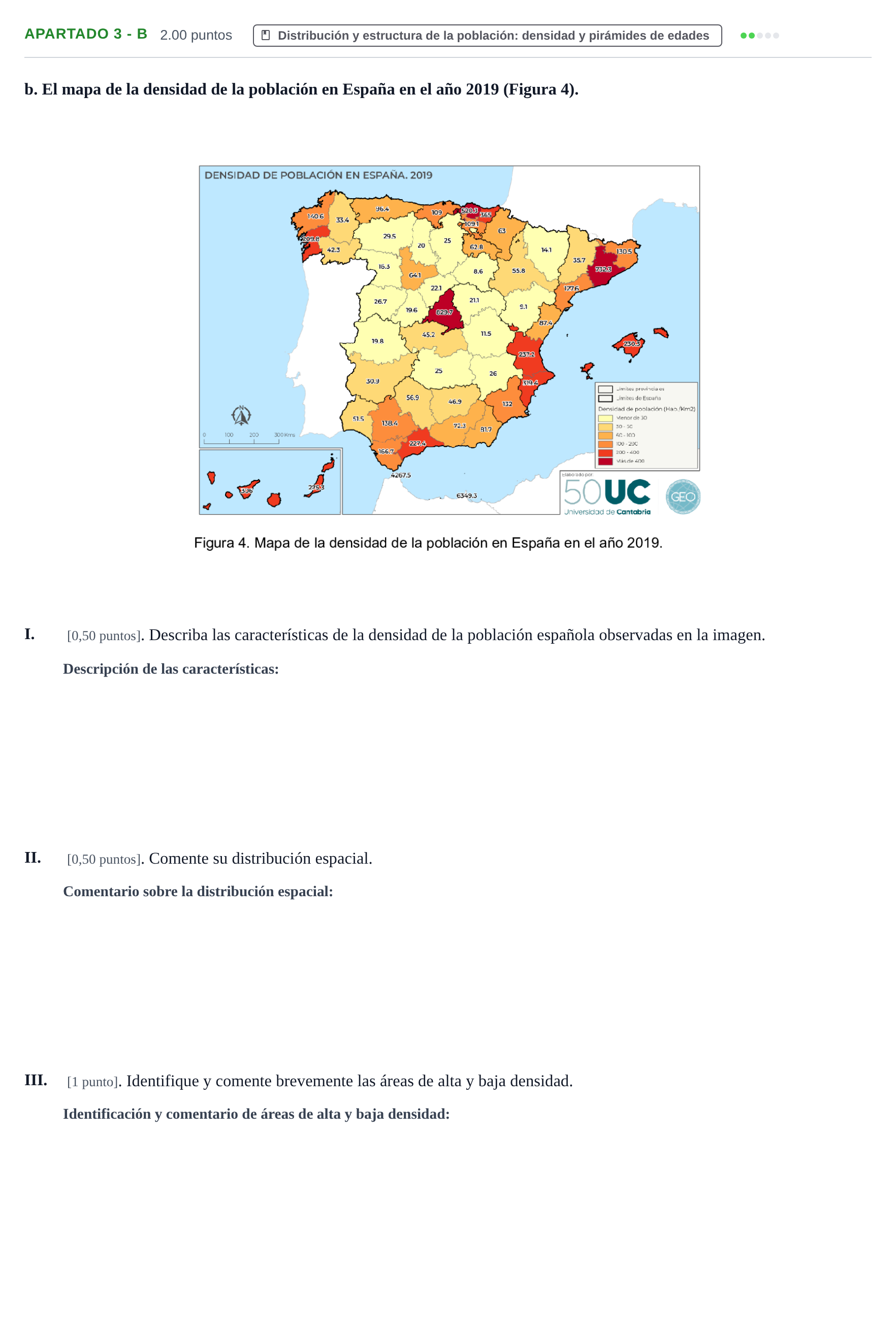 Enunciado: Apartado 3 - b · Geografía PAU Cantabria Extraordinaria 2026