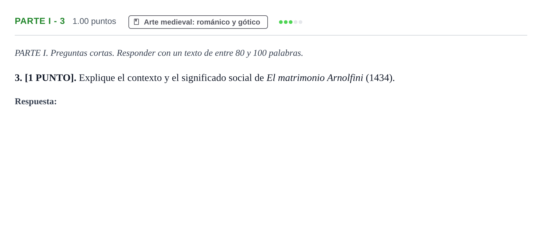 Enunciado: Ejercicio PARTE I - 3 · Fundamentos Artísticos PAU Cantabria Ordinaria 2026
