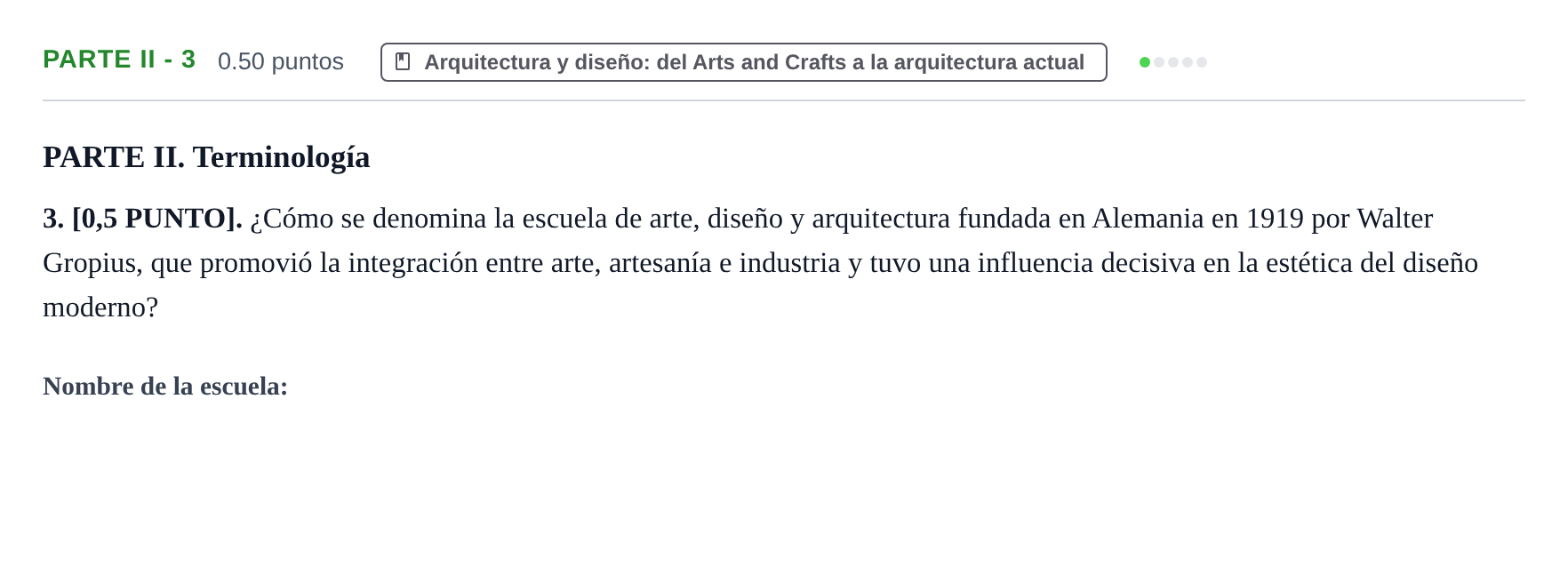 Enunciado: Ejercicio PARTE II - 3 · Fundamentos Artísticos PAU Cantabria Ordinaria 2026