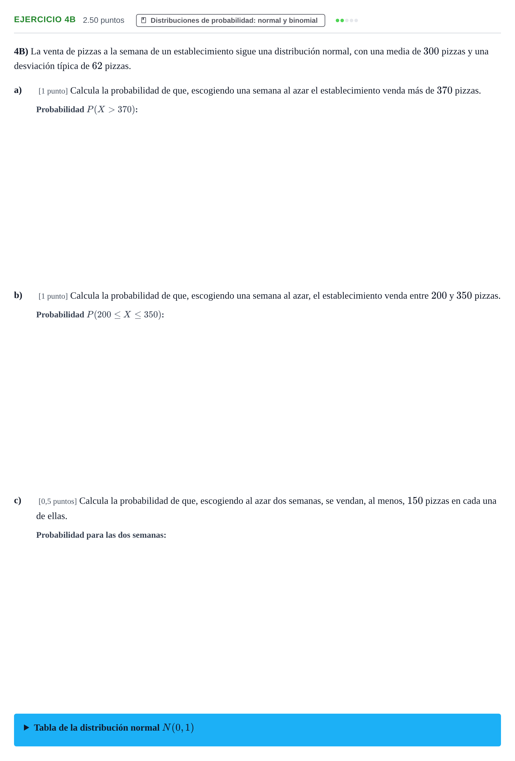 Enunciado: Ejercicio 4B · Matemáticas II PAU Cantabria Extraordinaria 2026