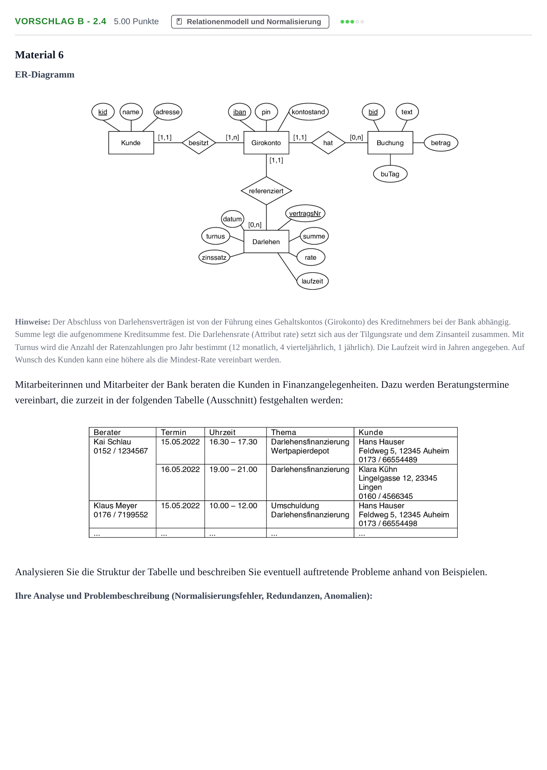 Aufgabenstellung: Aufgabe Vorschlag B - 2.4 · Abitur Hessen Praktische Informatik LK 2022