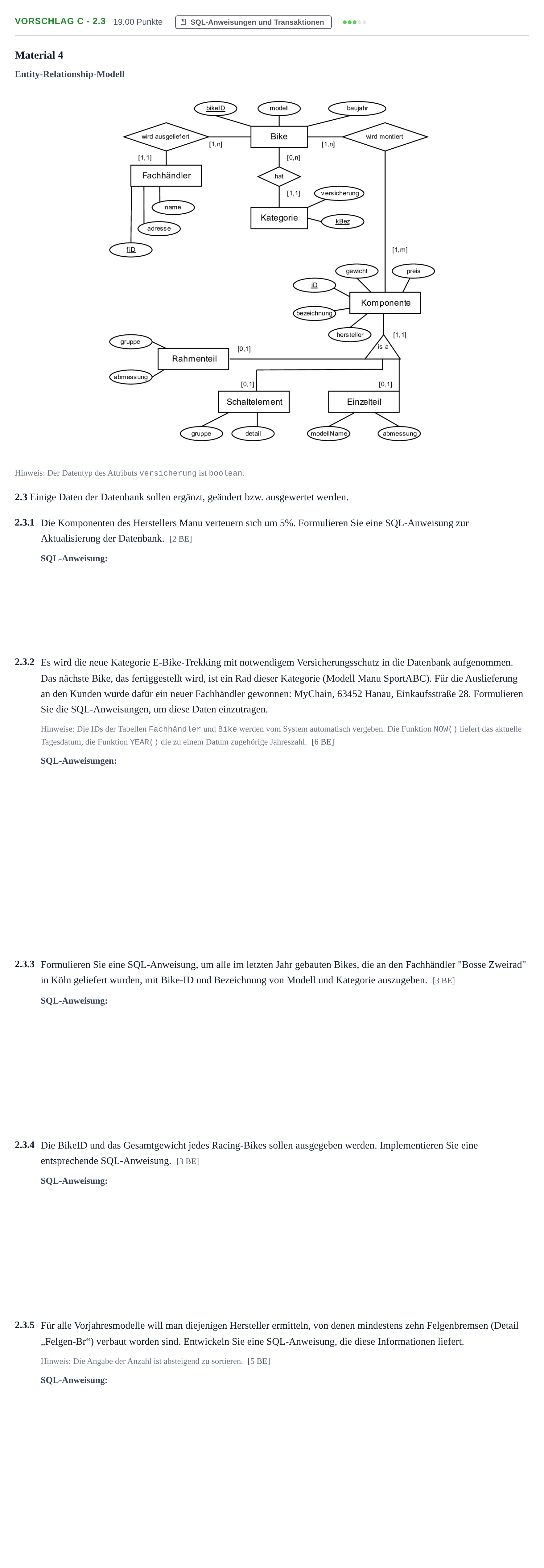 Aufgabenstellung: Aufgabe Vorschlag C - 2.3 · Abitur Hessen Praktische Informatik LK 2022