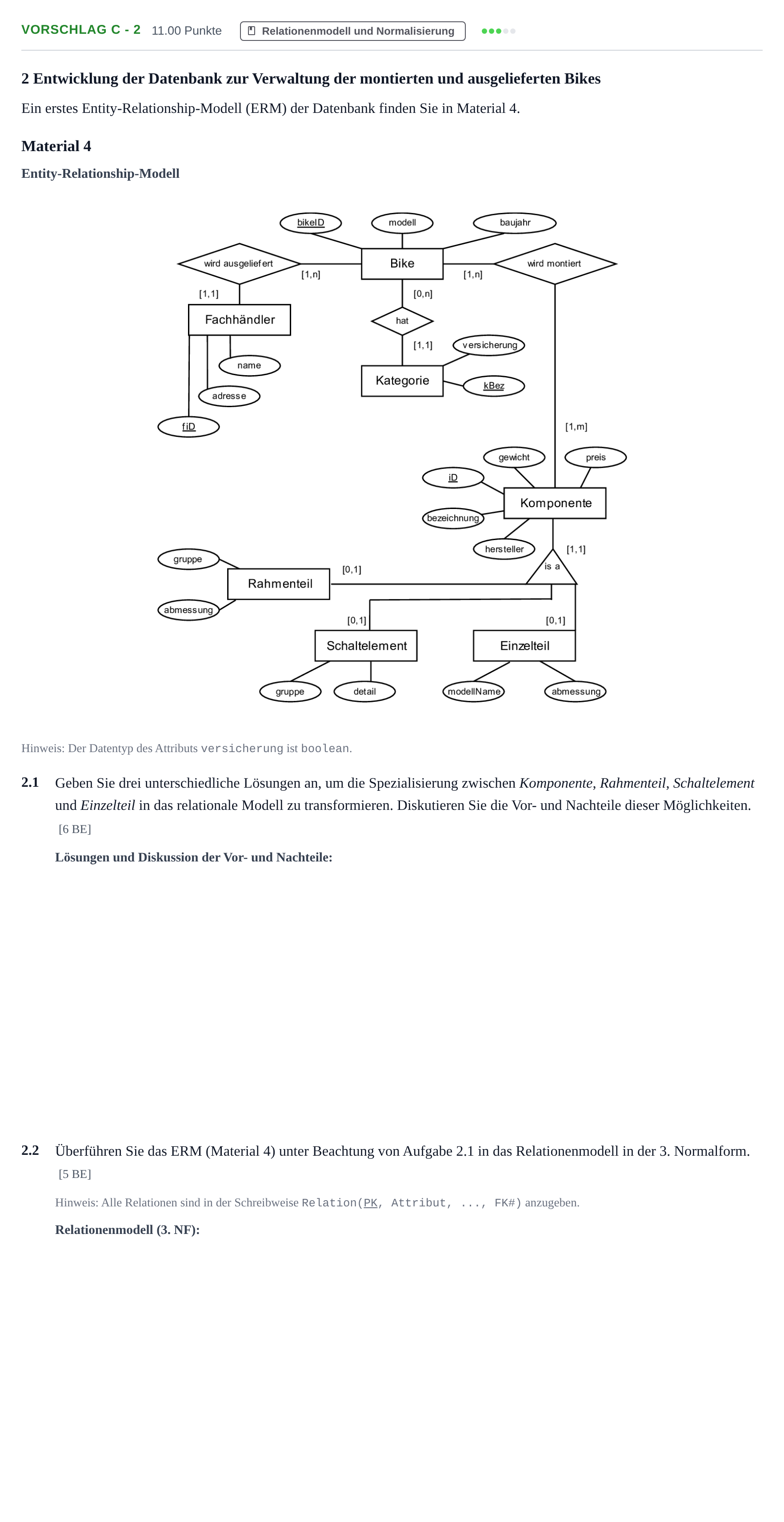 Aufgabenstellung: Aufgabe Vorschlag C - 2 · Abitur Hessen Praktische Informatik LK 2022