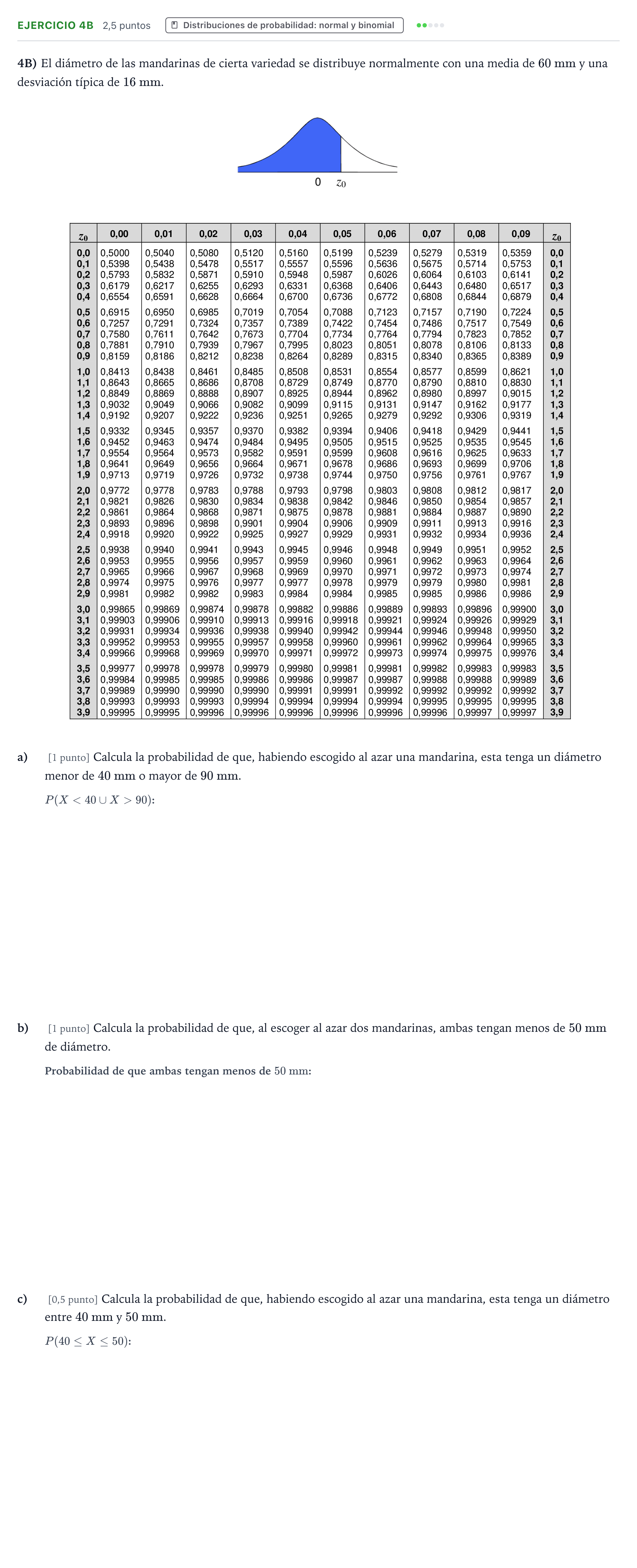 Enunciado: Ejercicio 4B · Matemáticas II PAU Cantabria Ordinaria 2026