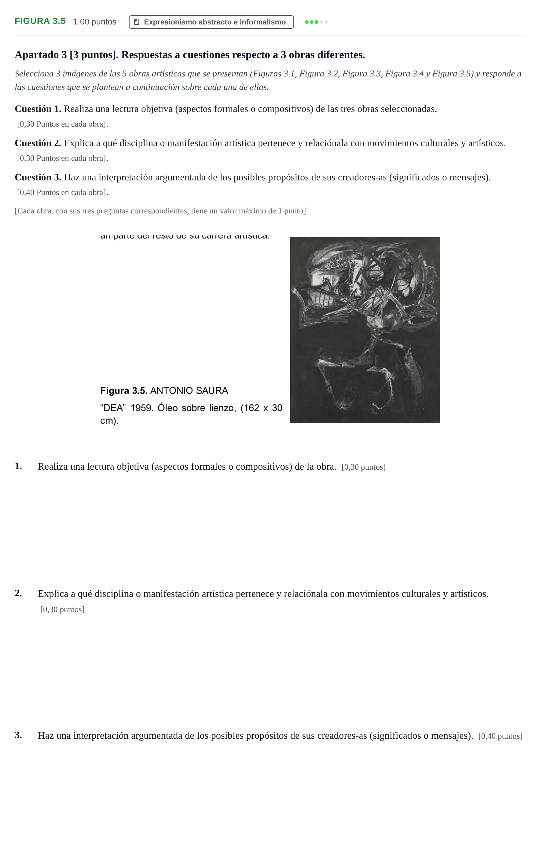 Enunciado: Ejercicio Figura 3.5 · Movimientos Culturales y Artísticos PAU Cantabria Extraordinaria 2026