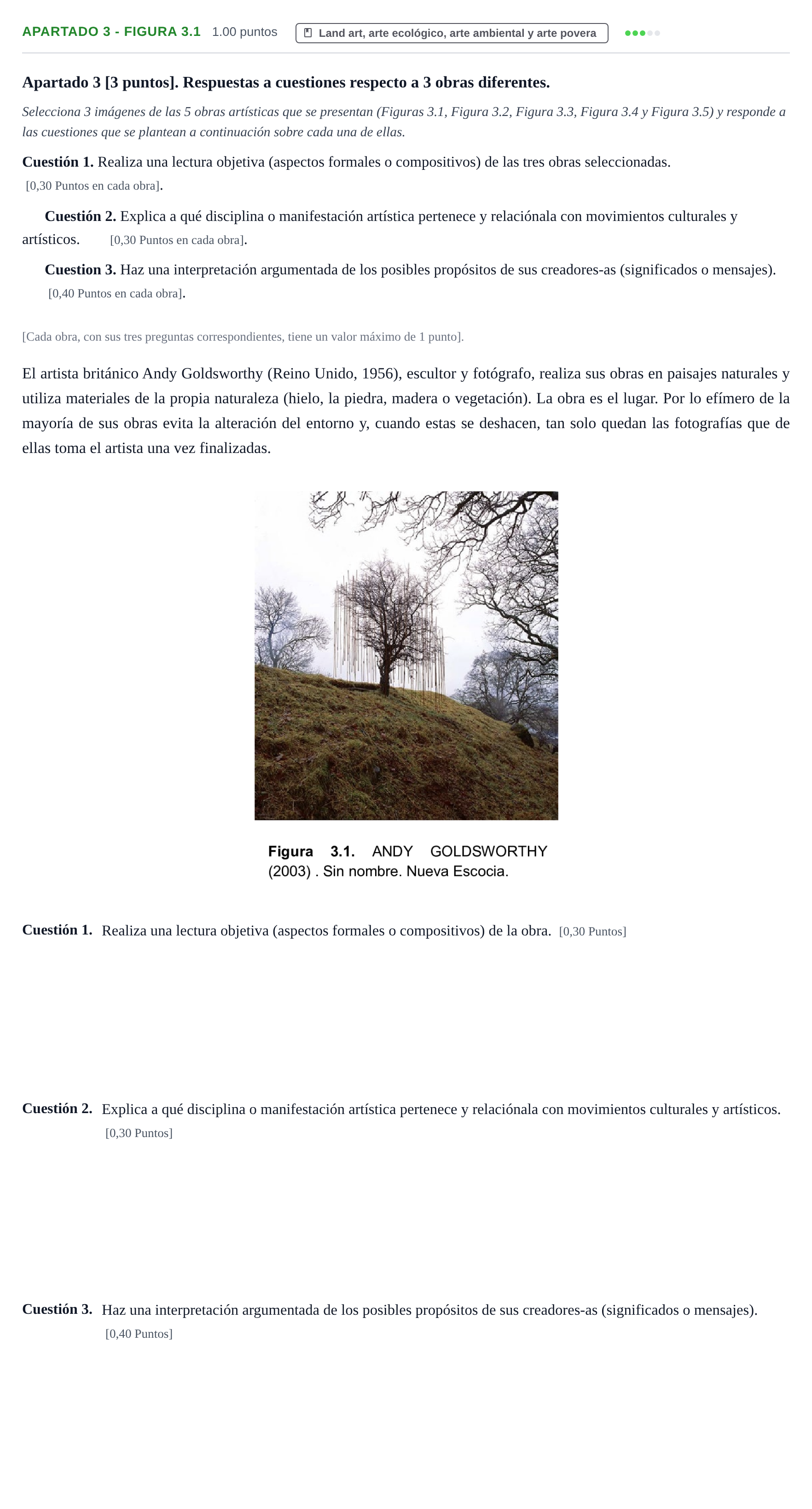 Enunciado: Apartado 3 - Figura 3.1 · Movimientos Culturales y Artísticos PAU Cantabria Ordinaria 2026
