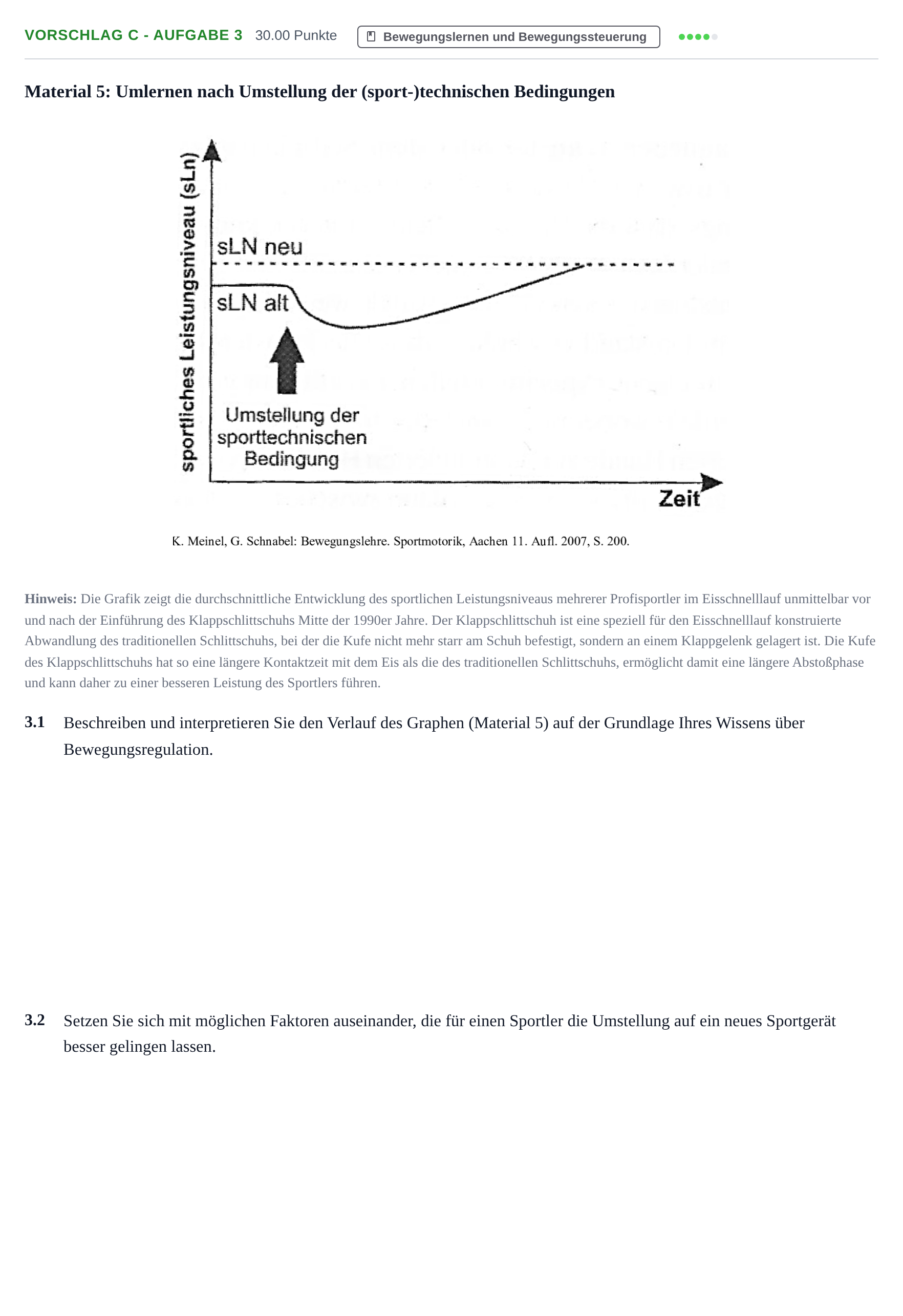 Aufgabenstellung: Aufgabe Vorschlag C - Aufgabe 3 · Abitur Hessen Sport LK 2022