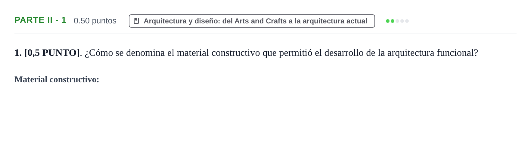 Enunciado: Ejercicio PARTE II - 1 · Fundamentos Artísticos PAU Cantabria Extraordinaria 2025