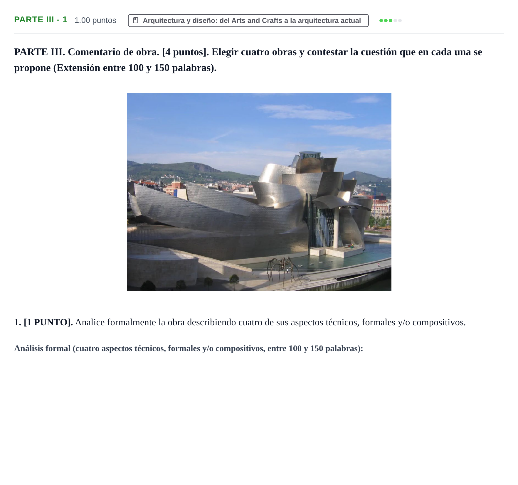 Enunciado: Ejercicio PARTE III - 1 · Fundamentos Artísticos PAU Cantabria Extraordinaria 2025